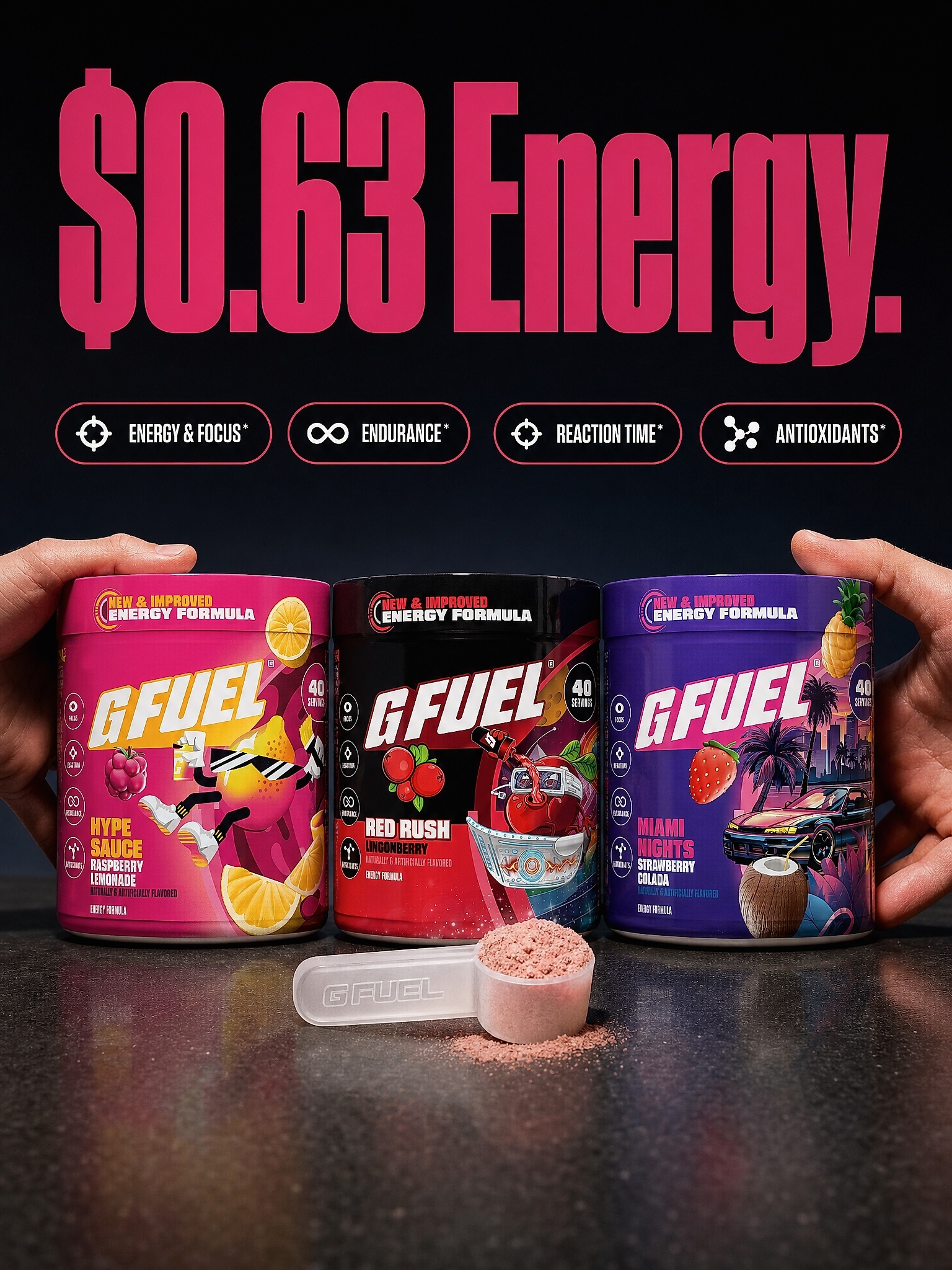 G FUEL Facebook ad