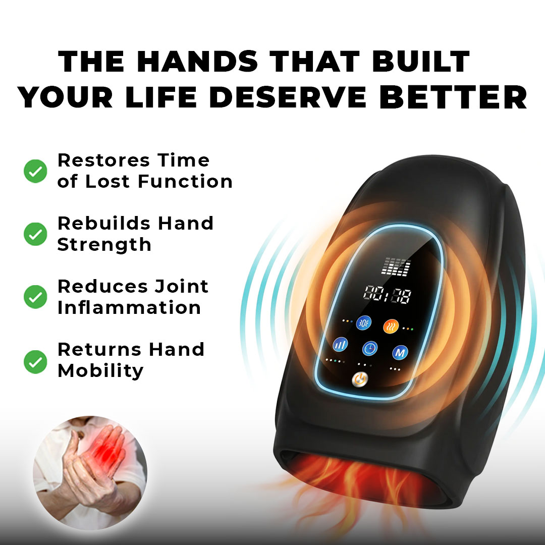 Shop Soltra Facebook ad: End Stiff, Aching Hands.