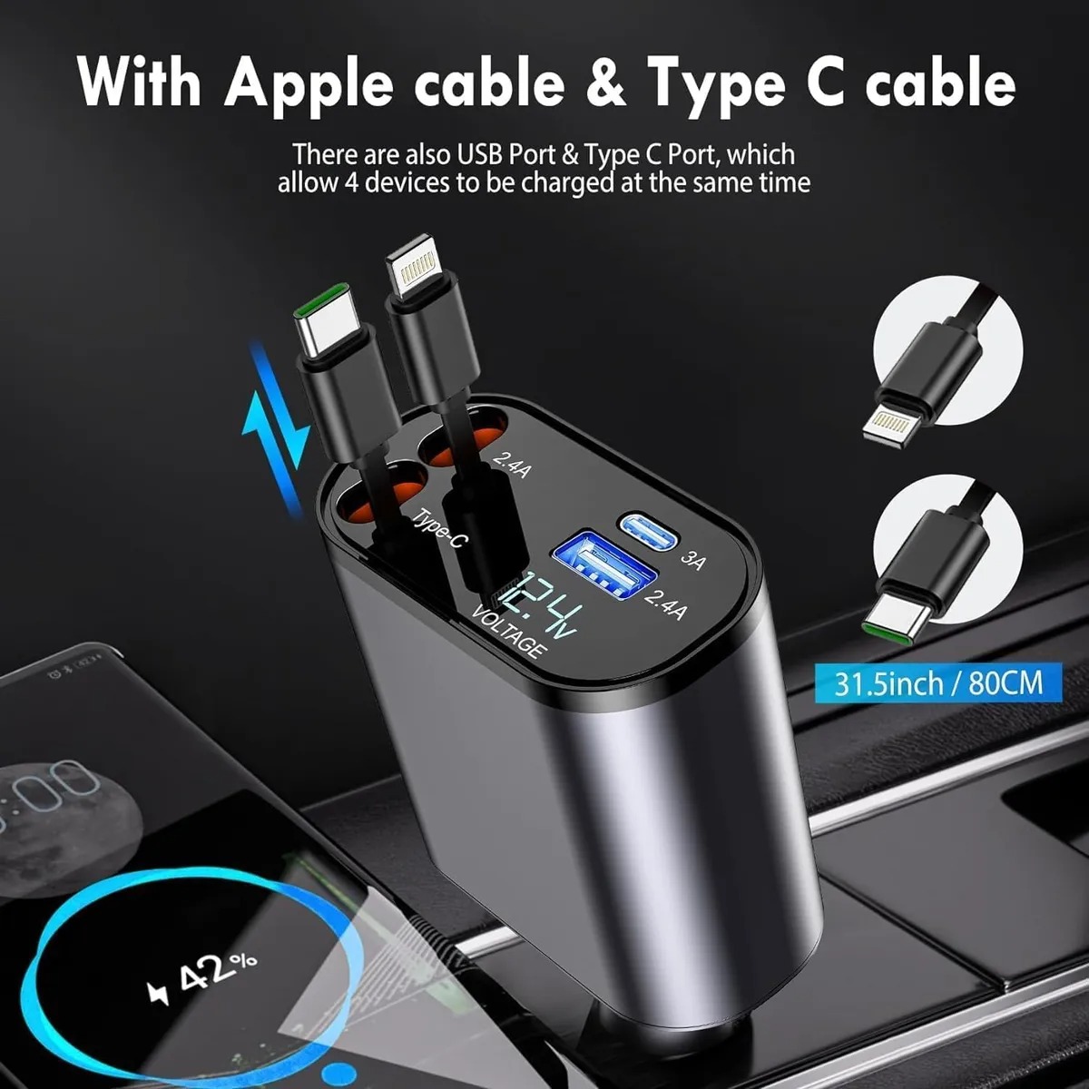 Golden Shield Facebook ad: Tired of messy wires while driving?