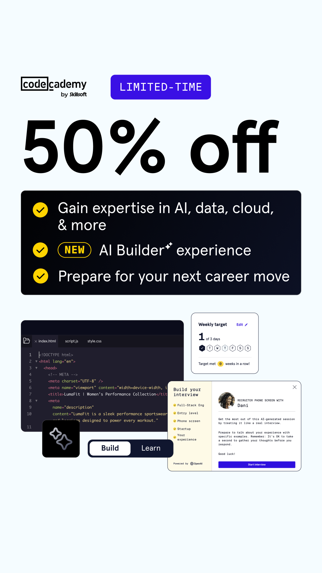 Codecademy Facebook ad