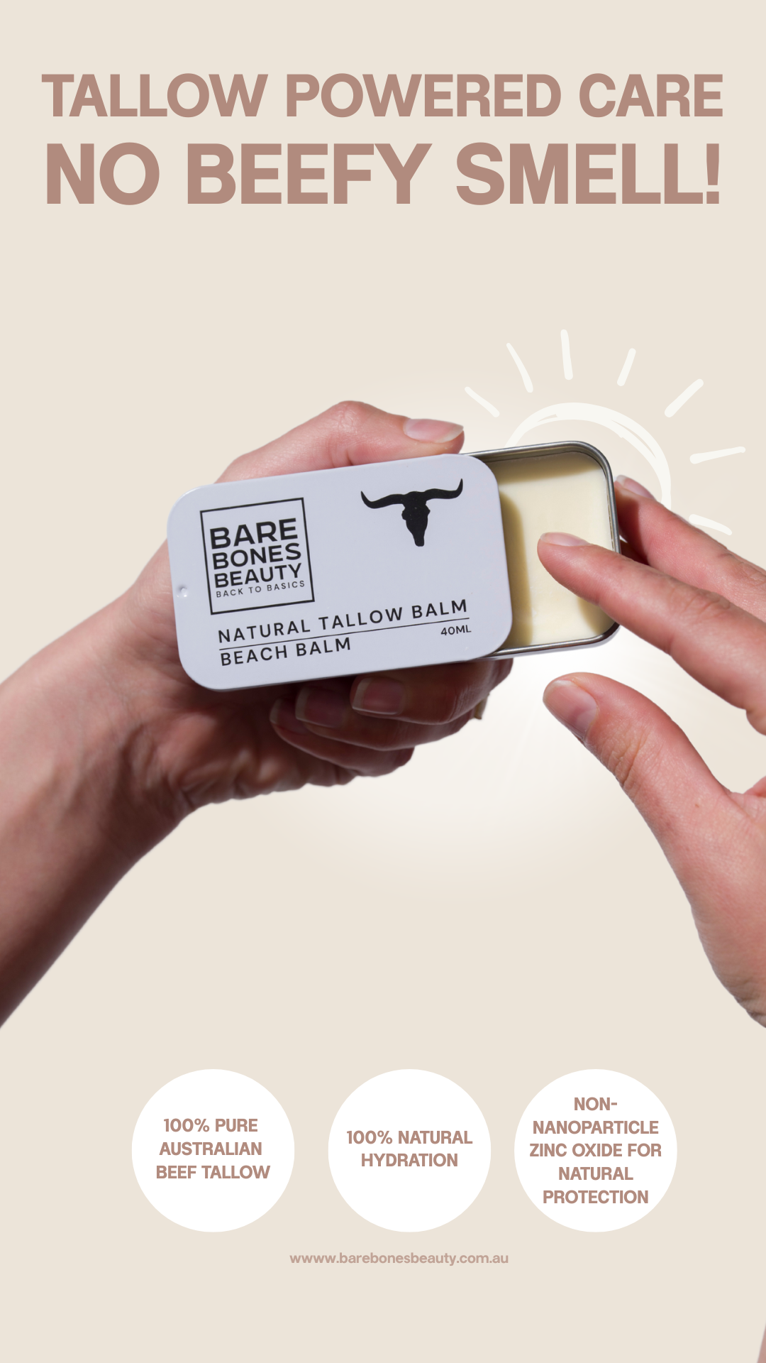 Bare Bones Beauty Facebook ad