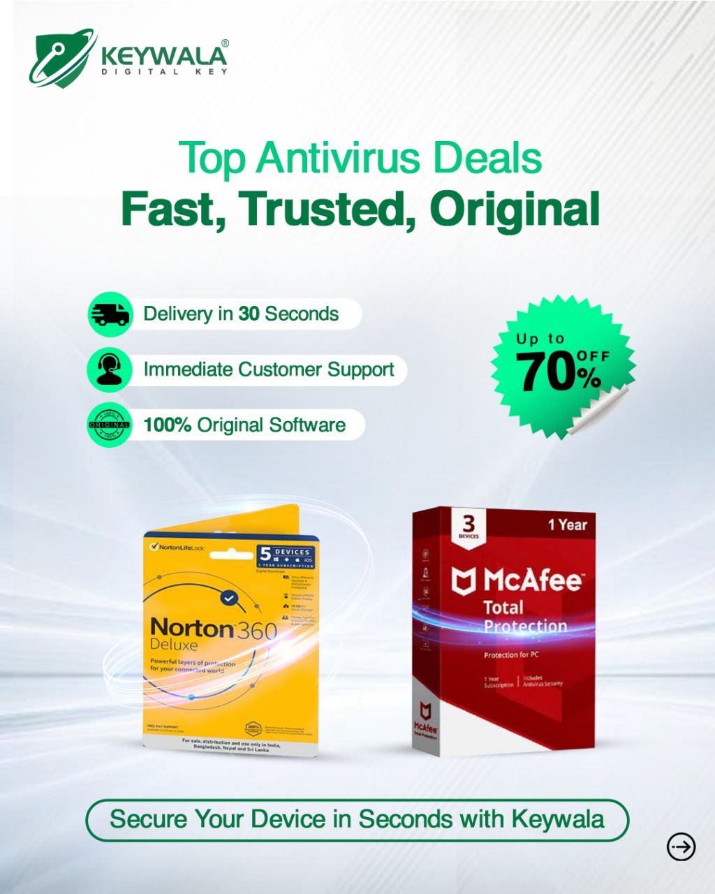 Keywala Facebook ad: Big Savings Are Here, Flat 70% OFF on…