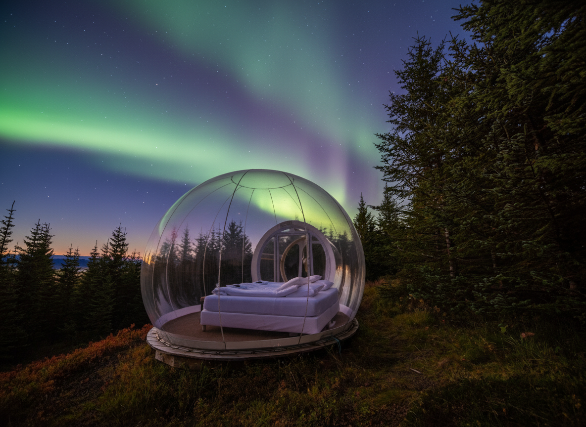 Bubbles in Iceland Facebook ad from Oct 25, 2025