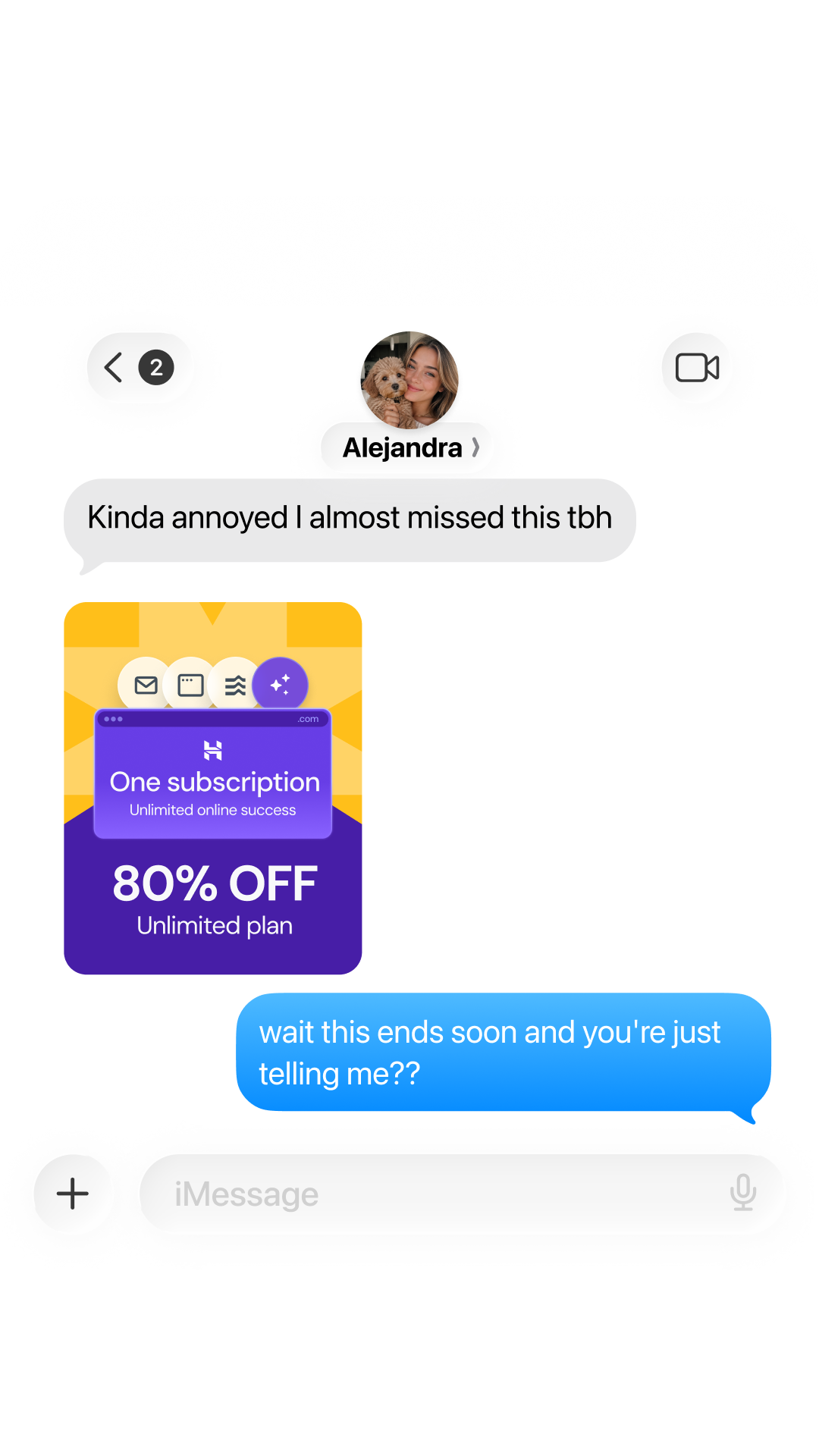 Hostinger Facebook ad: Get 80% off 48-month Unlimited plans