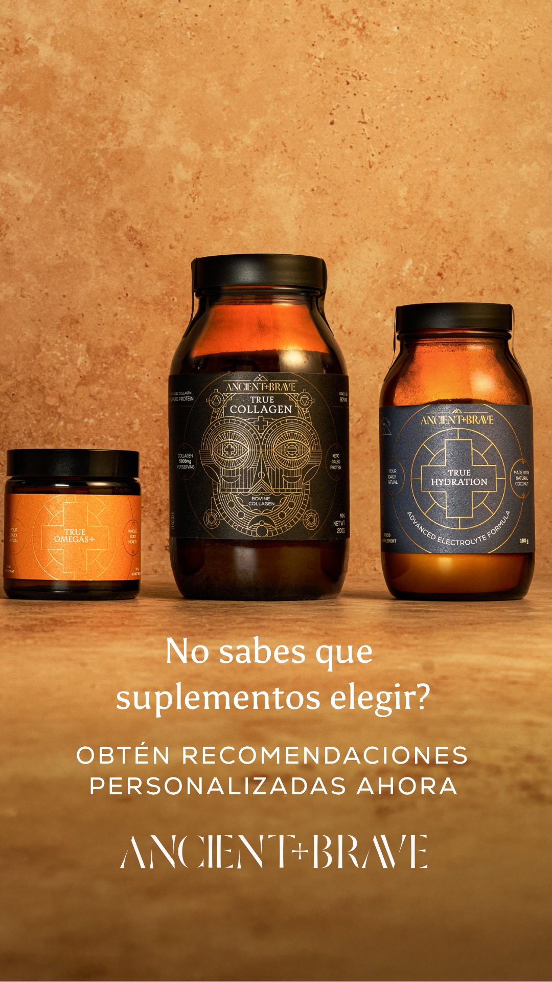Ancient + Brave Facebook ad: Haz nuestro quiz