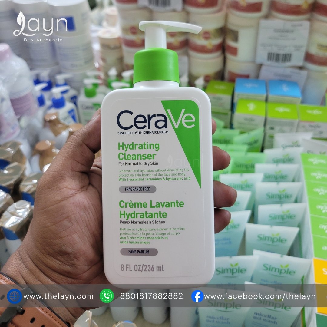 LAYN Facebook ad: Dry Skin এর জন্য সেরা Cleanser, CeraVe Hydrating…