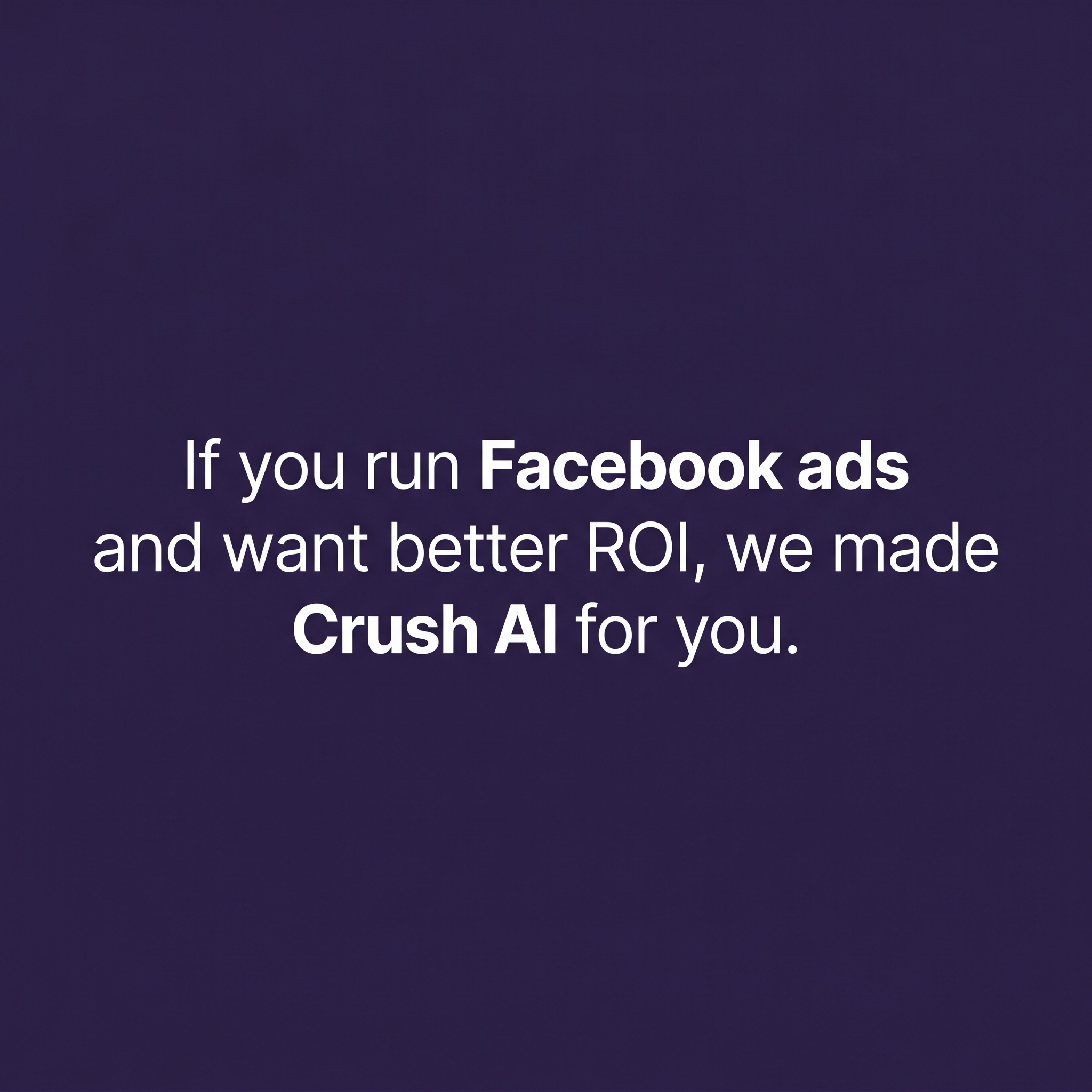 trycrush.ai Facebook ad