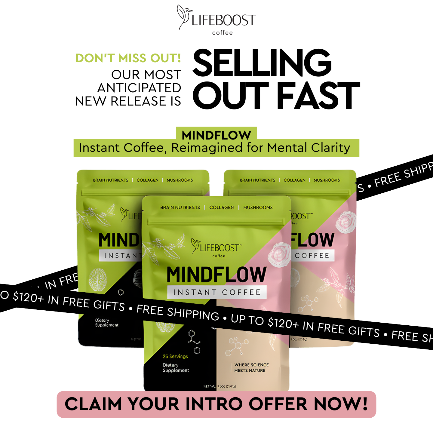Lifeboost Coffee Facebook ad