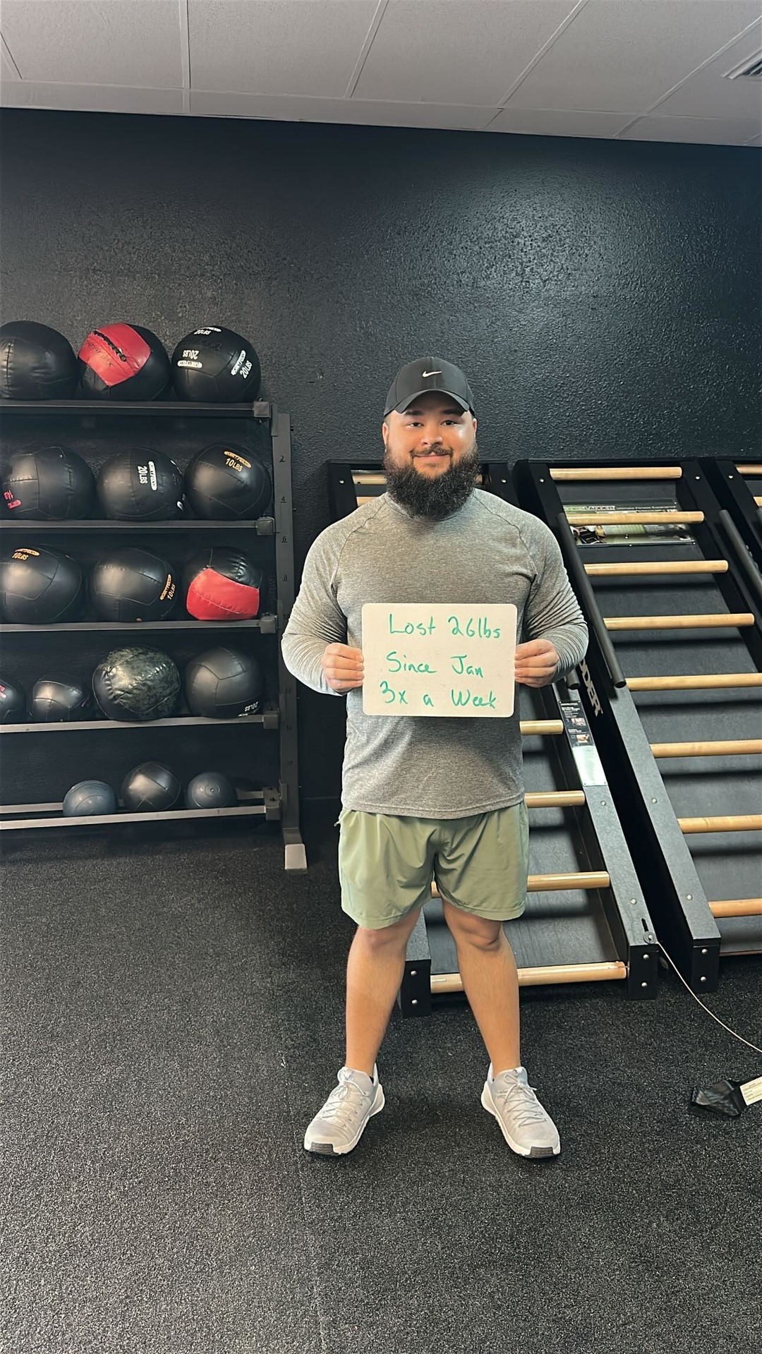 Hybrid Fitness Facebook ad: @johnbonilla__ started with us… and then life happened.