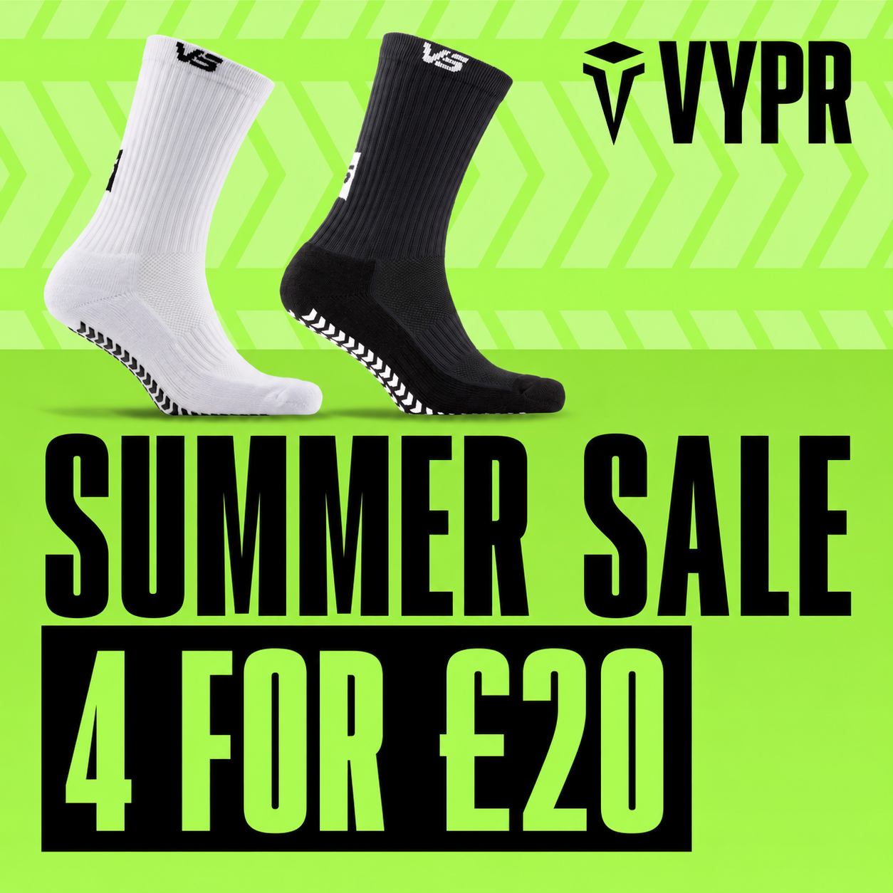 VYPR Sports Facebook ad: Unbeatable Price on Grip Sock