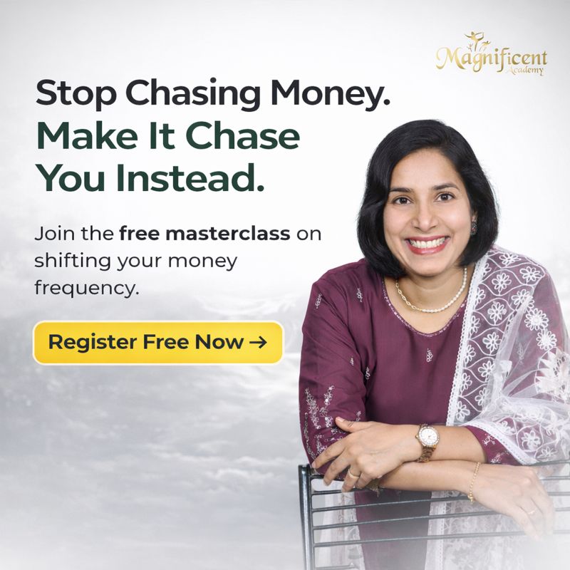 Moncy Varghese Facebook ad: End Money Anxiety. Feel Financially Peaceful.