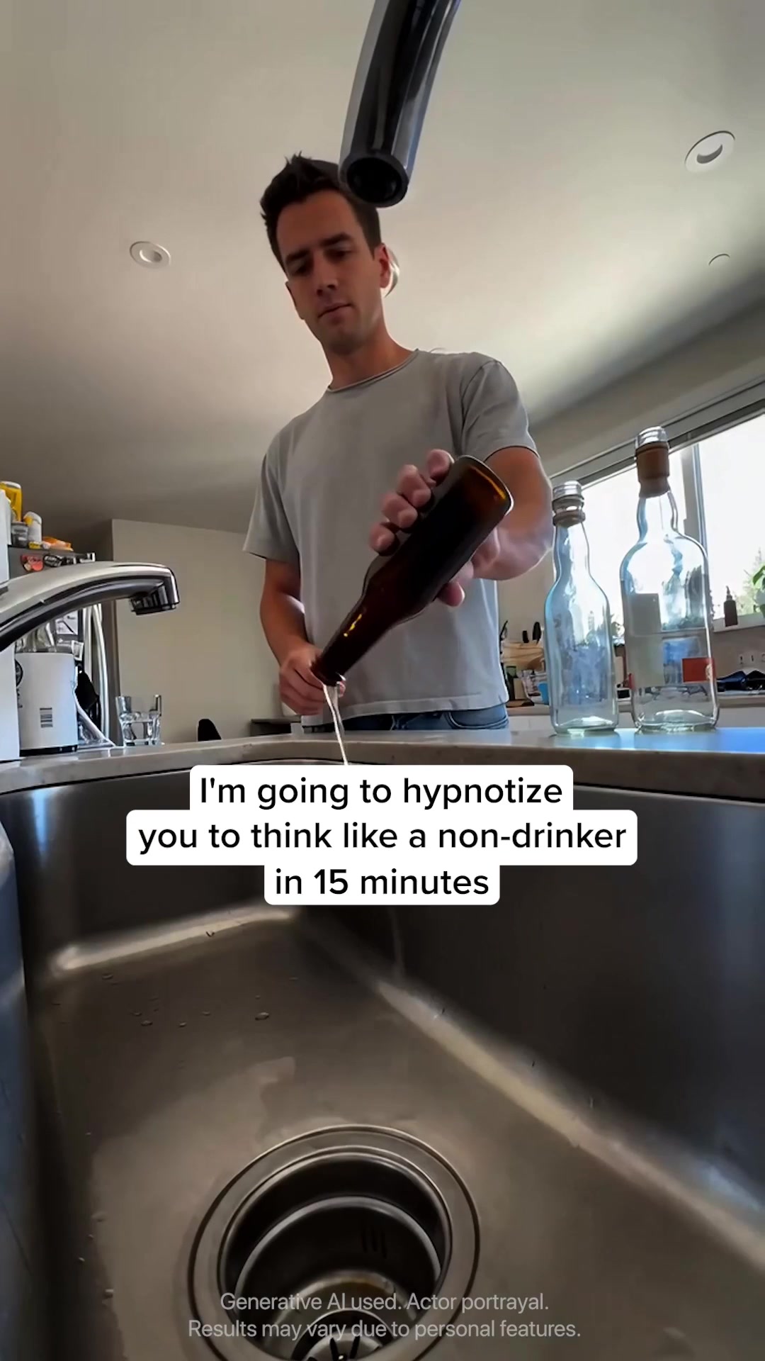 Hypnosis to Quit Drinking Facebook ad: Quit Alcohol with Hypnotherapy