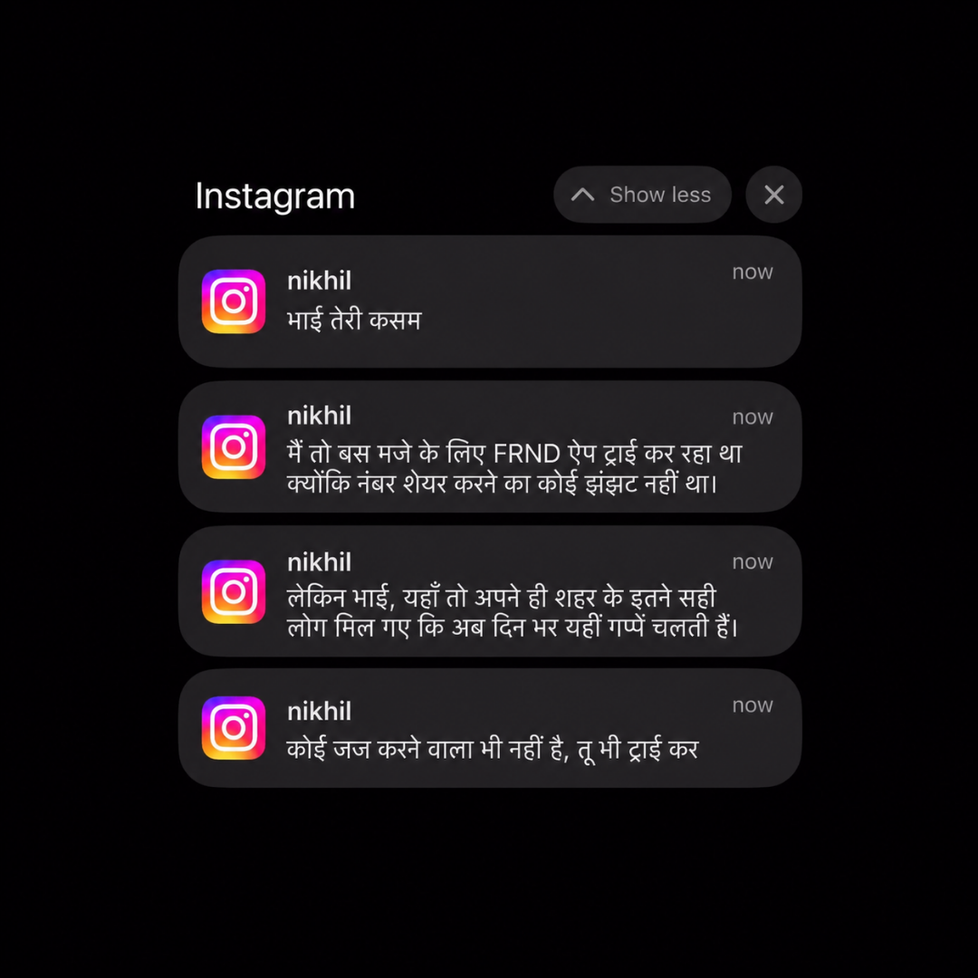 FRND App Facebook ad