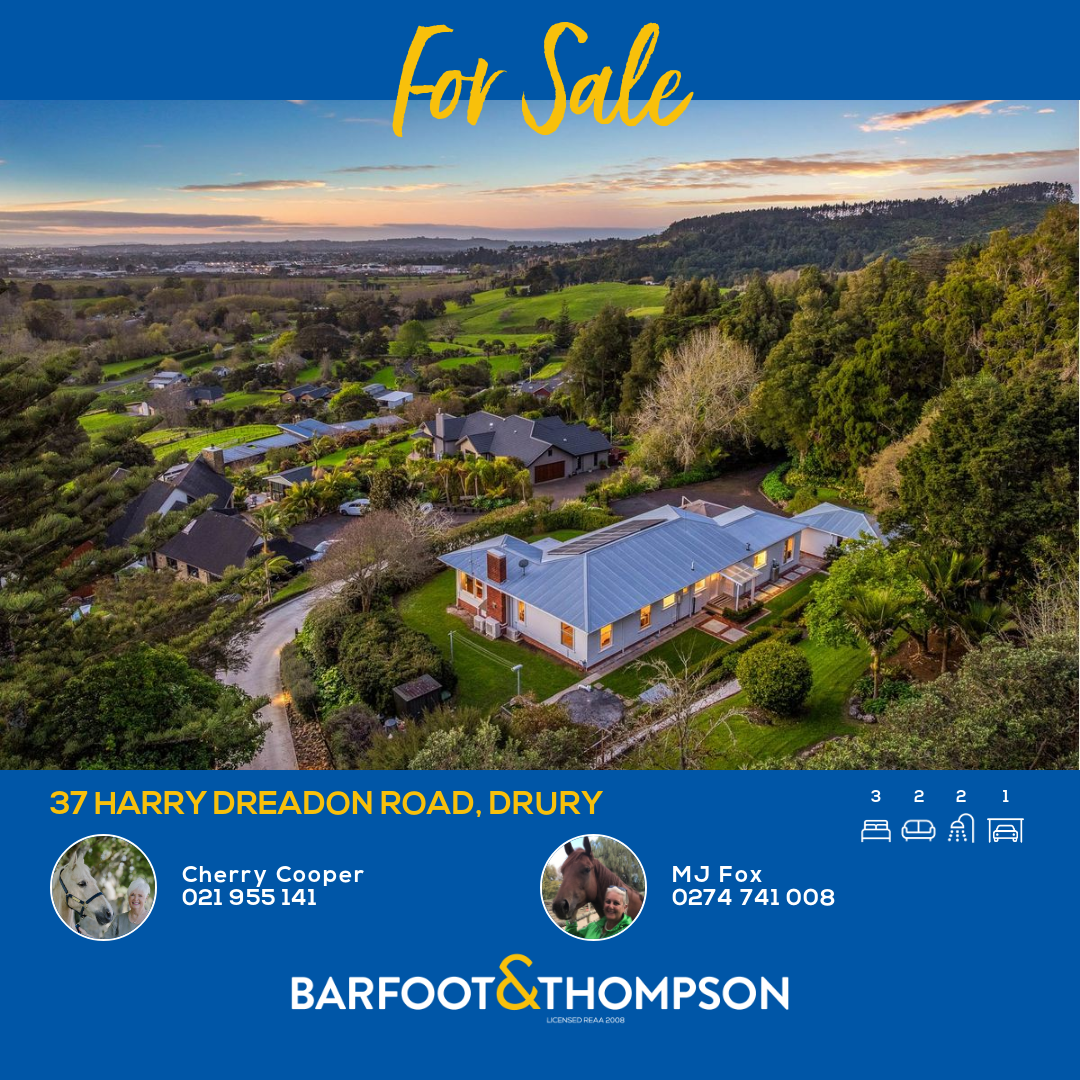 Barfoot and Thompson Papakura Facebook ad: 37 Harry Dreadon Road, Drury