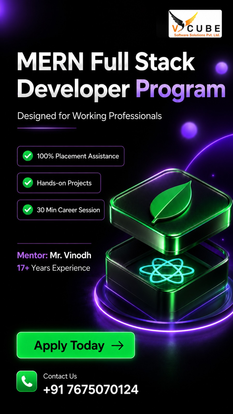 V Cube Software Solutions Pvt Ltd Facebook ad