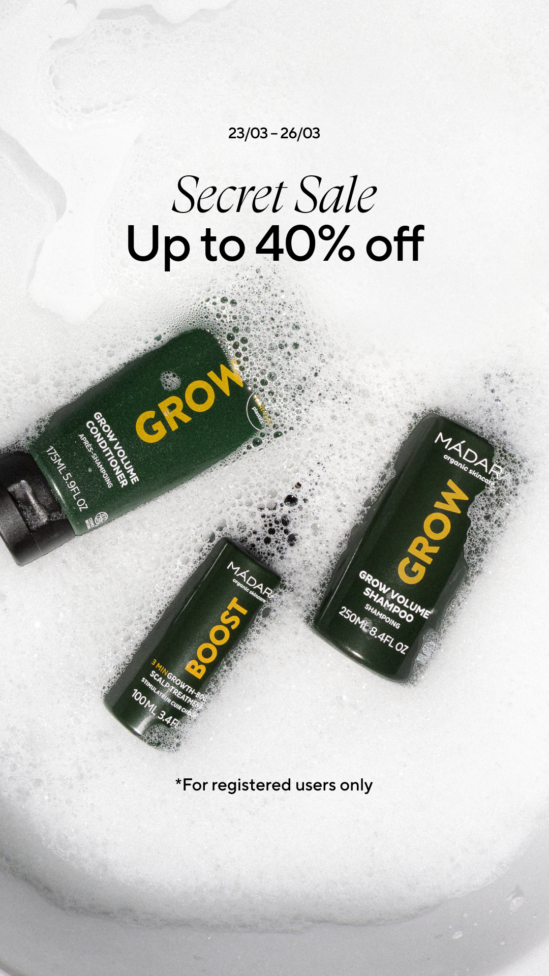 Mádara Organic Skincare Facebook ad