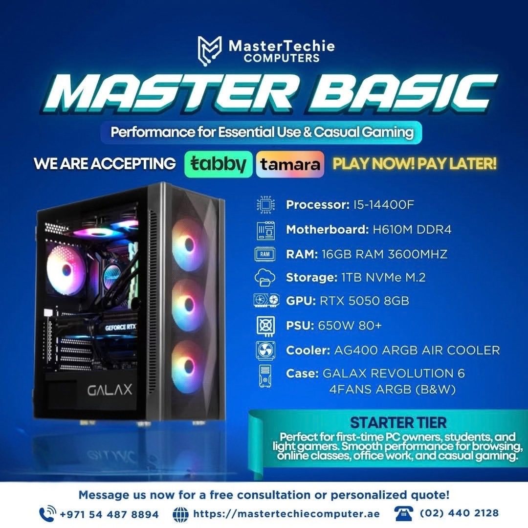 MasterTechie Computers Facebook ad: READY. SET. GAME!