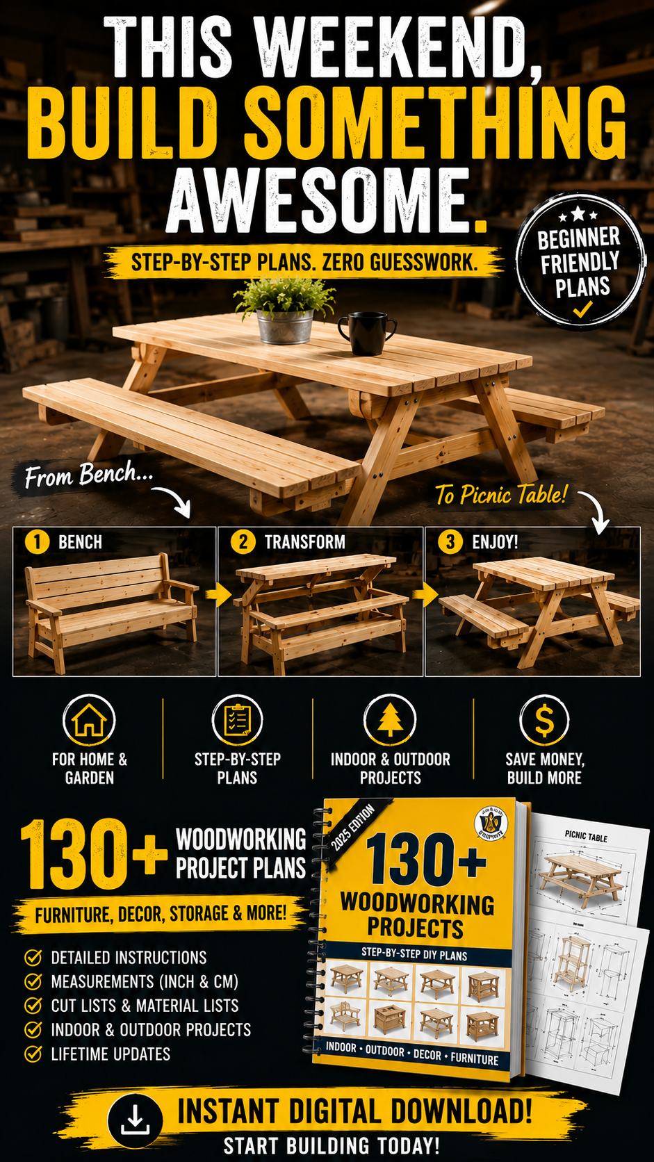 Wood Blueprints Facebook ad