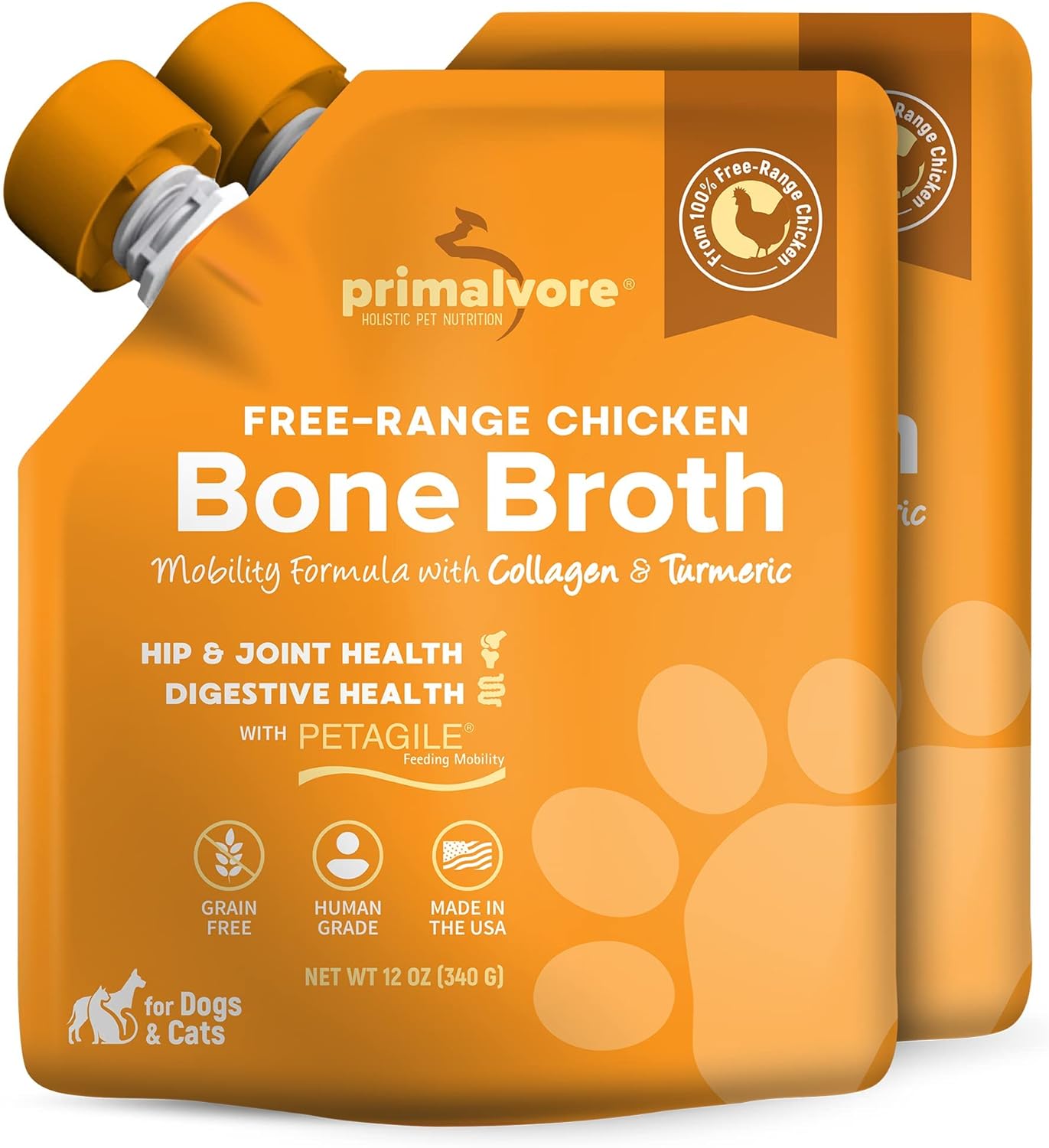Primalvore Holistic Pet Nutrition Facebook ad: Bone Broth for Dogs & Cats