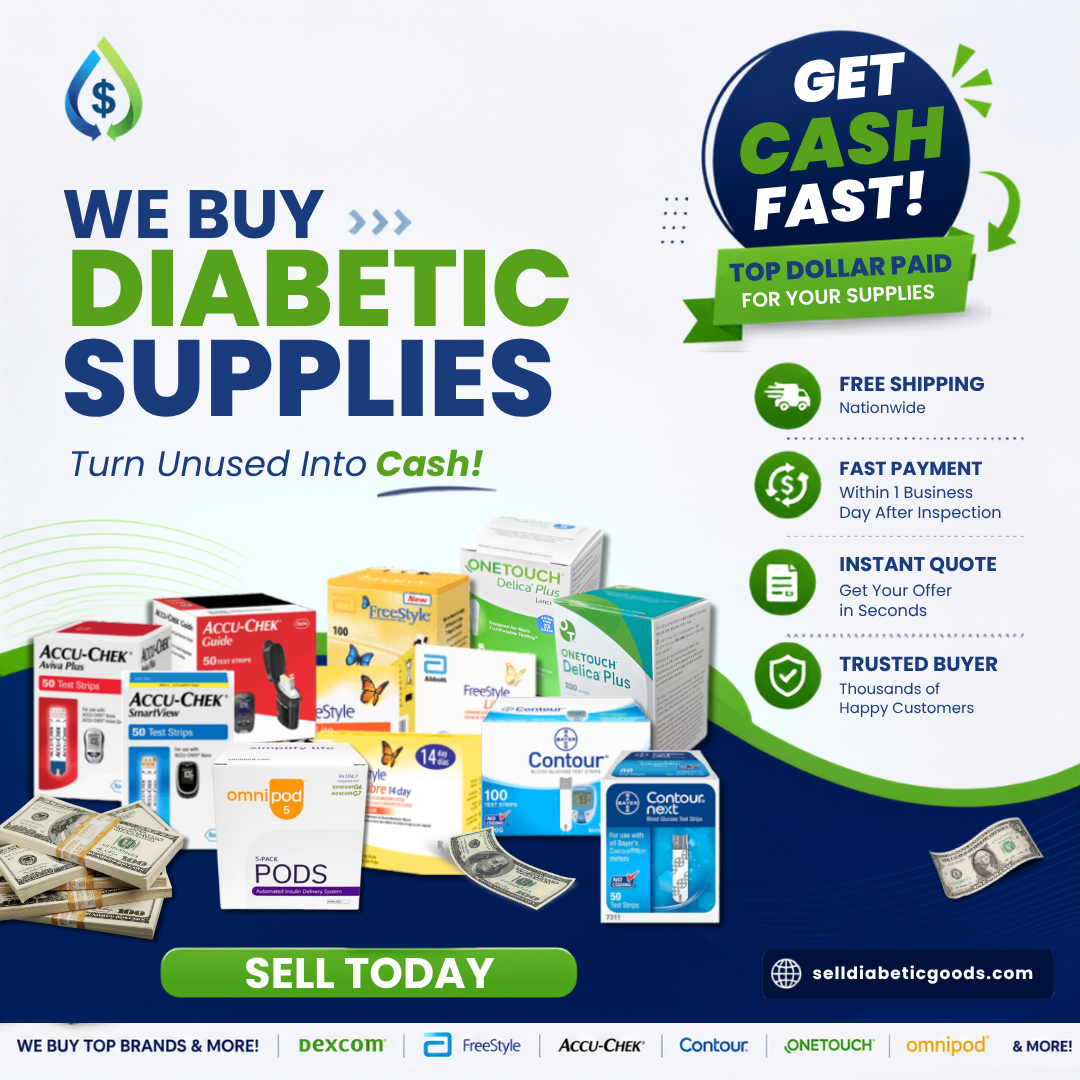 Sell Diabetic Goods USA Facebook ad: Get Paid for Unused Test Strips!