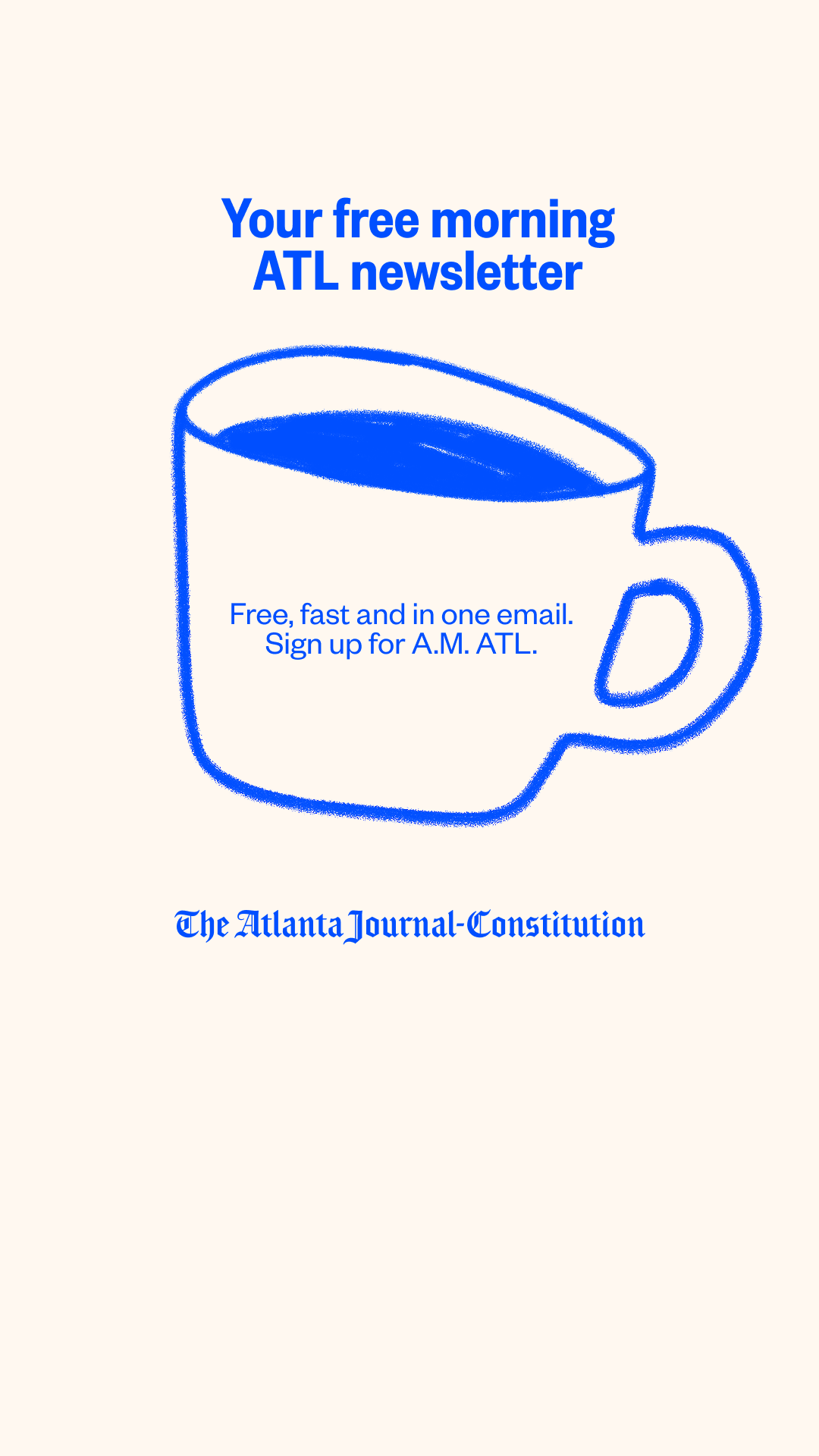 The Atlanta Journal-Constitution Facebook ad
