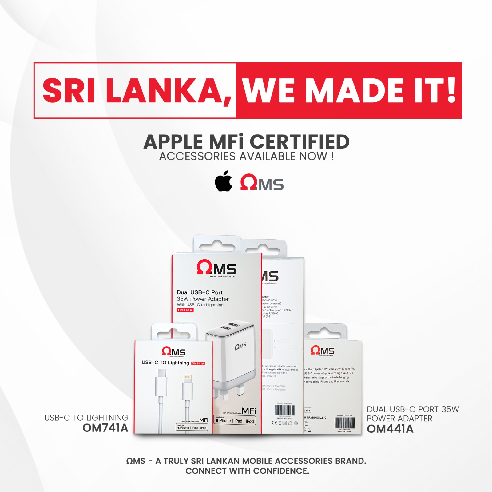OMS Sri Lanka Facebook ad: Officially Apple Certified.