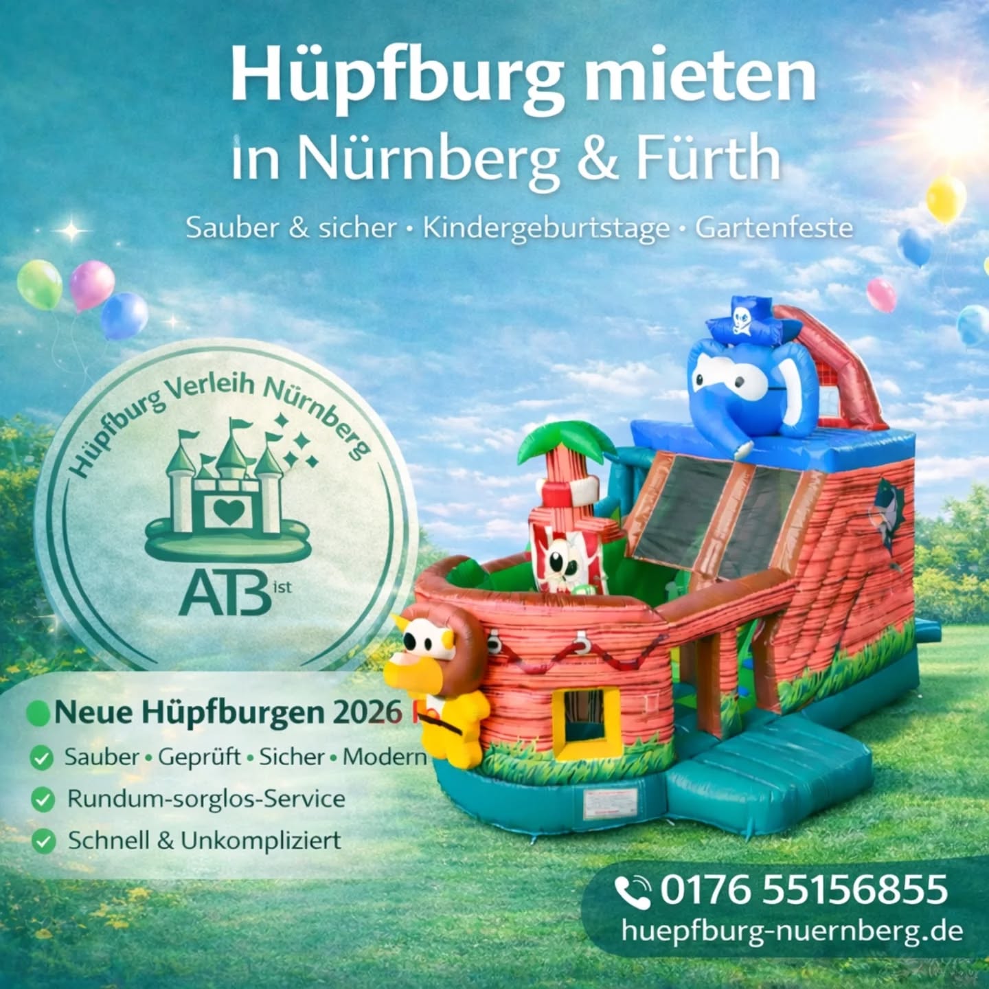 Hüpfburg Nürnberg  Facebook ad