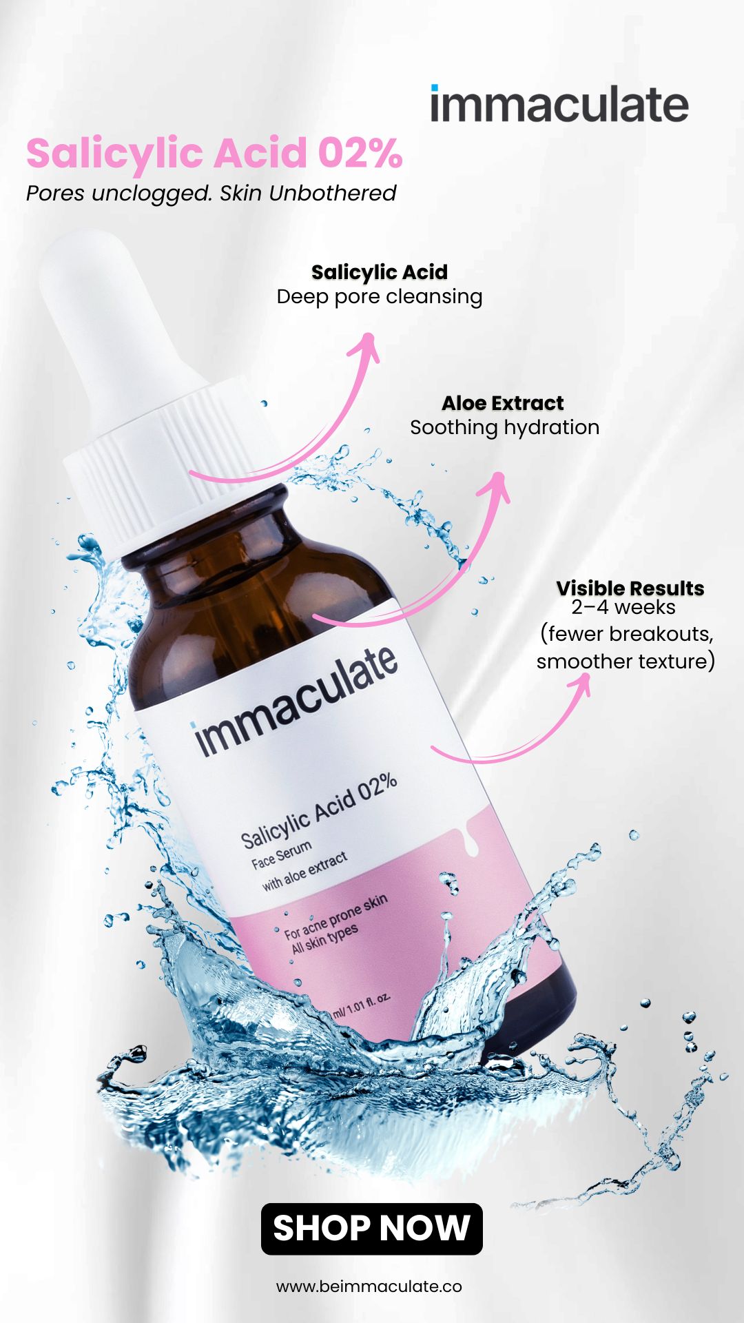 Beimmaculate Facebook ad