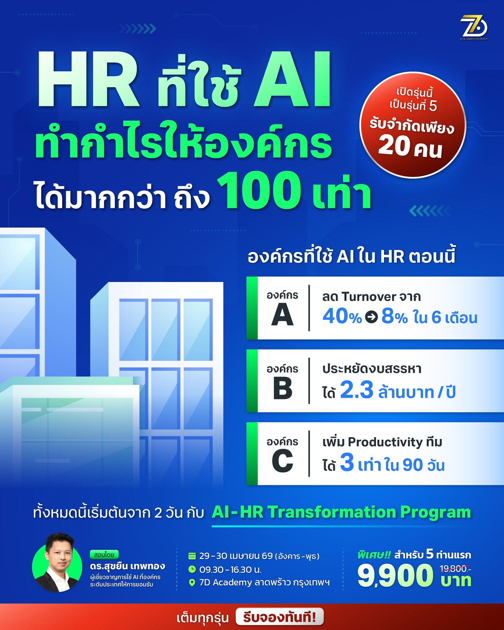 AI Business by 7D Academy Facebook ad