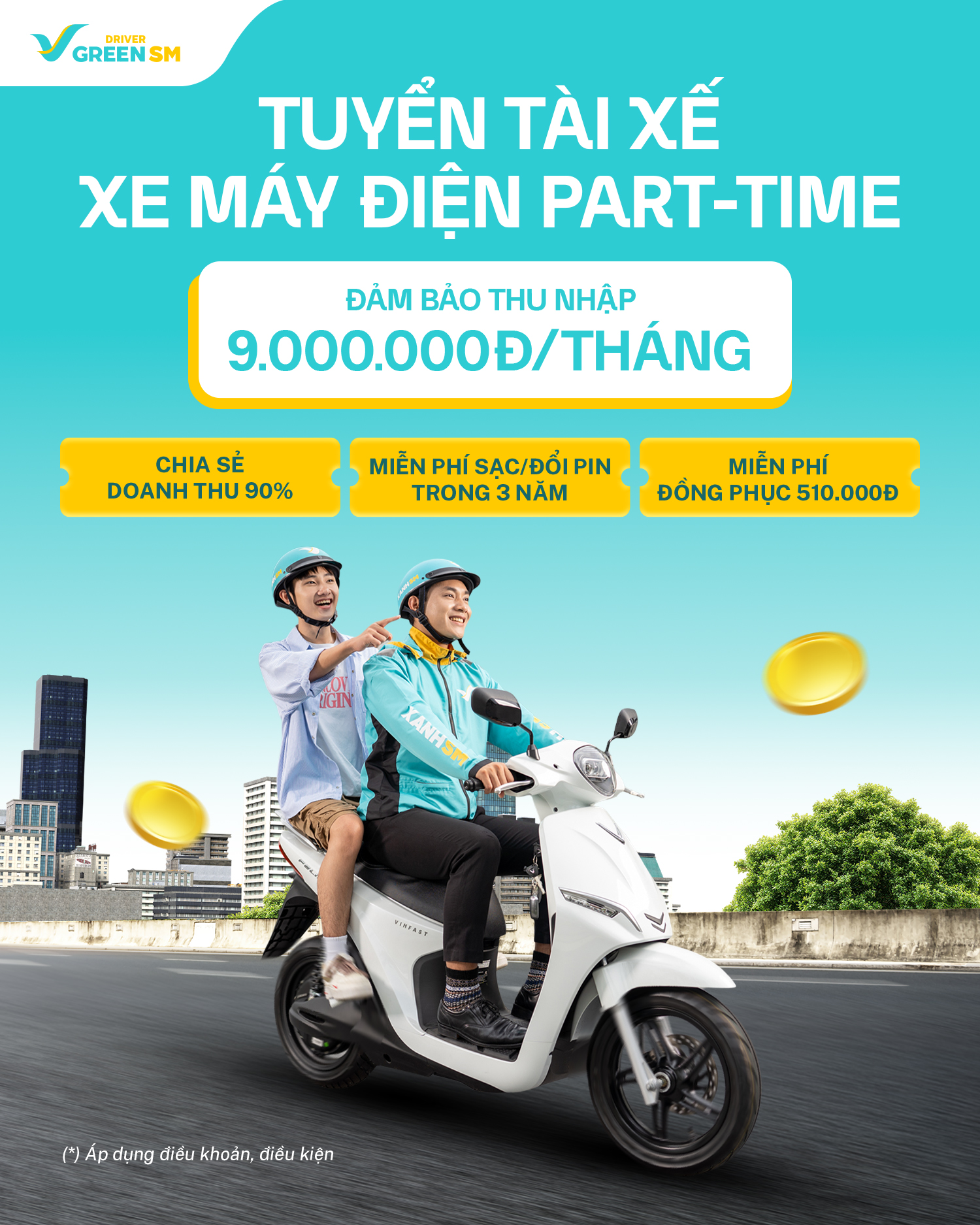 Bác Tài Xanh Facebook ad: Đăng ký chạy Green SM Platform