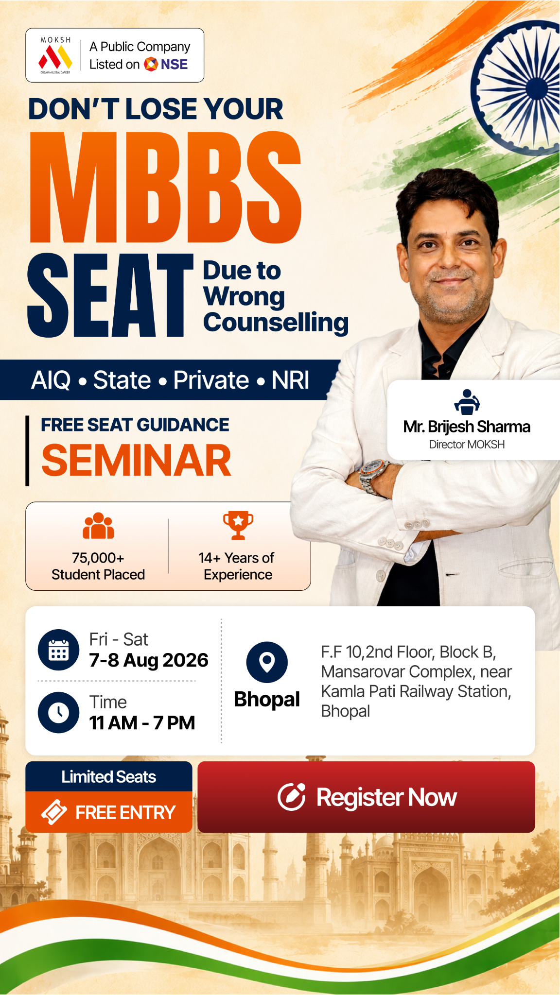 MOKSH Career Planner Facebook ad from Aug 1, 2026