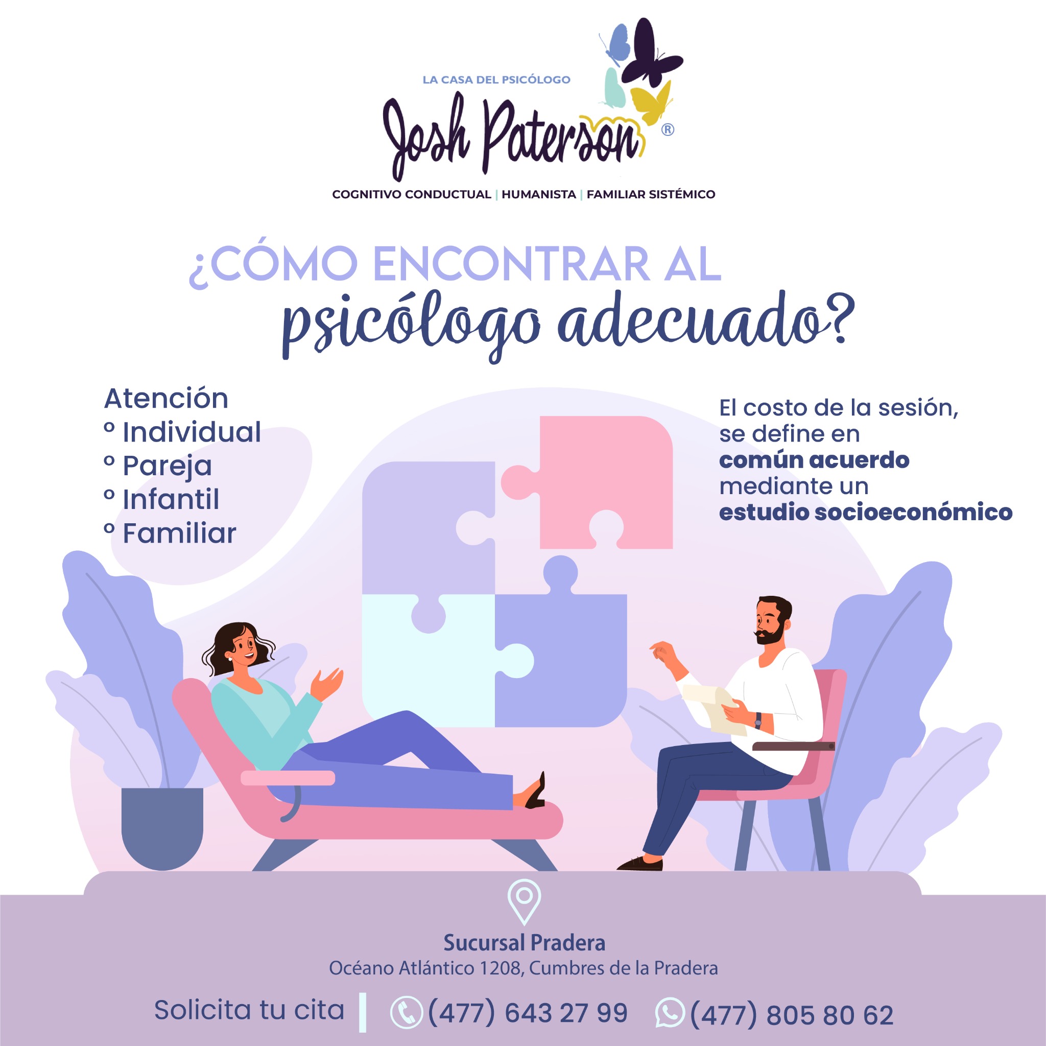 La Casa del Psicólogo Facebook ad from Oct 28, 2025
