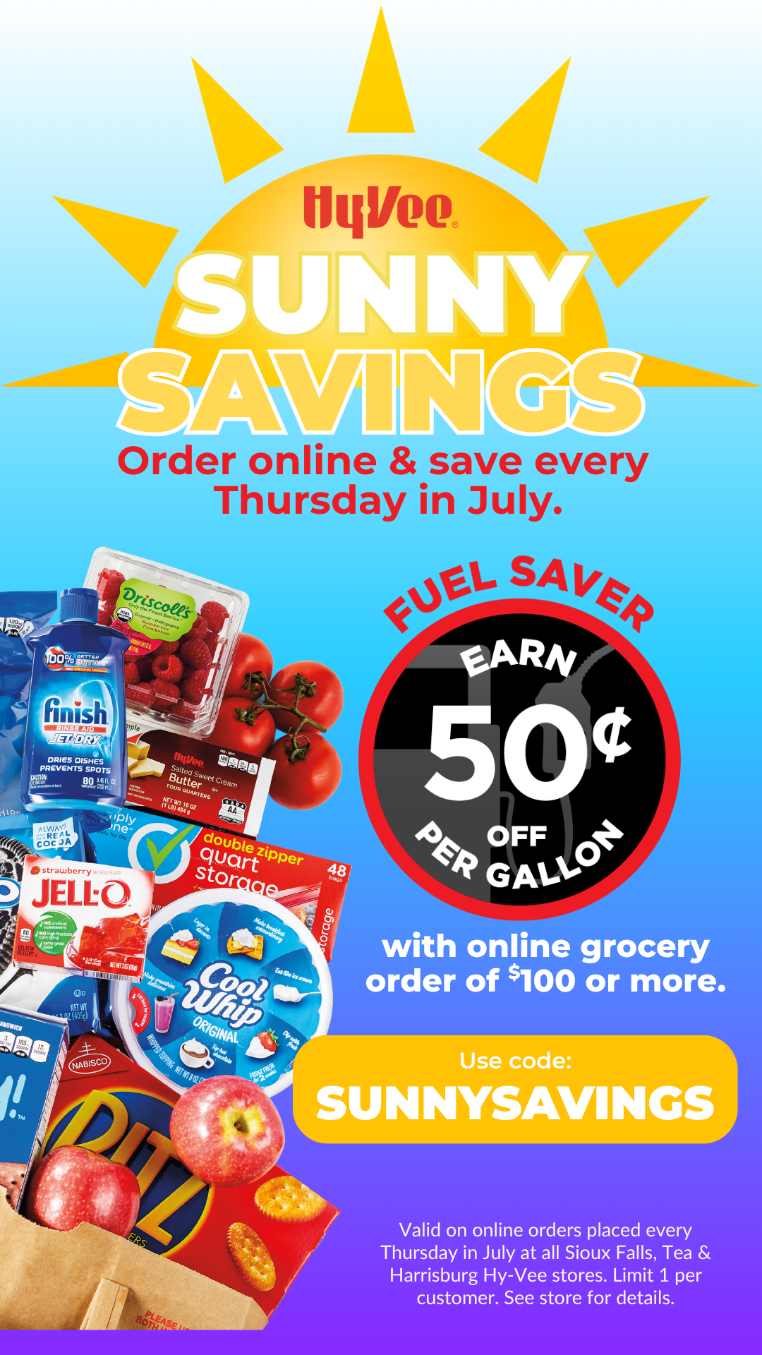 Hy-Vee Facebook ad from Jul 1, 2026