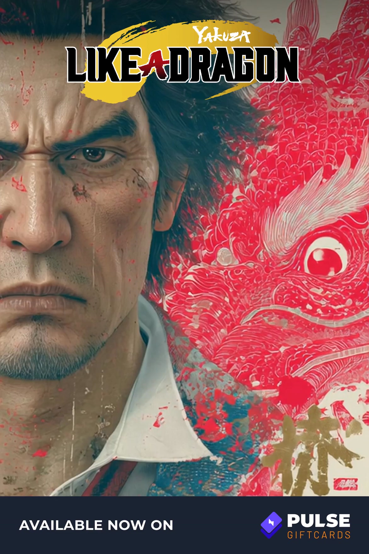 Pulse Giftcards Facebook ad: Set Sail with Majima, 20% Off Like a Dragon: Pirate Yakuza…