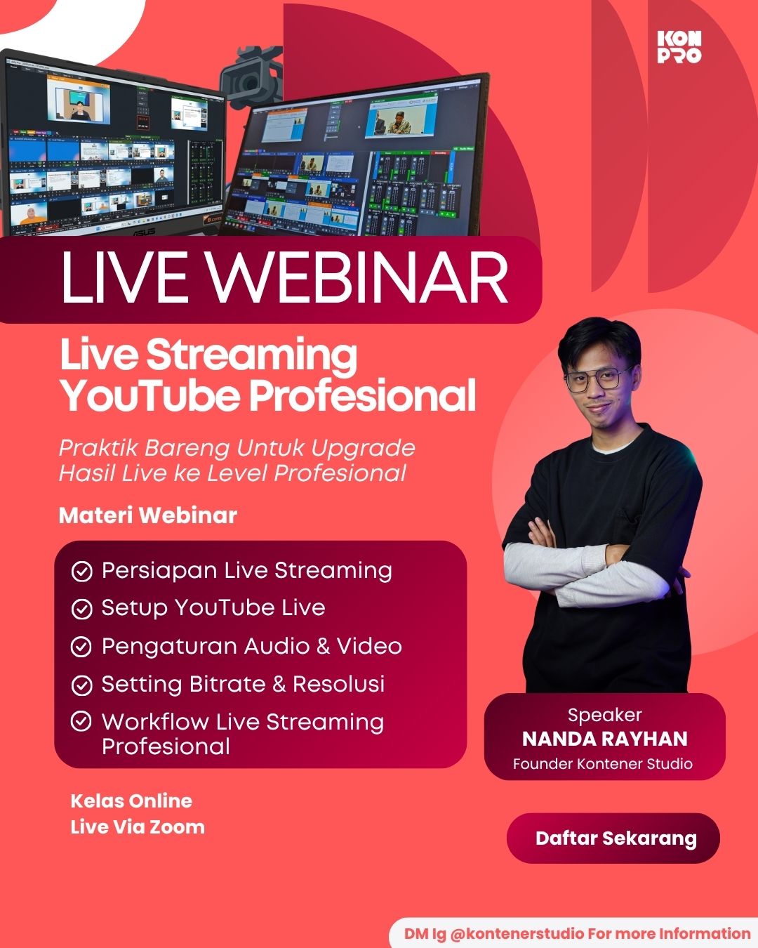 Kontener Multimedia Facebook ad: Setup Live Streaming Tanpa Error