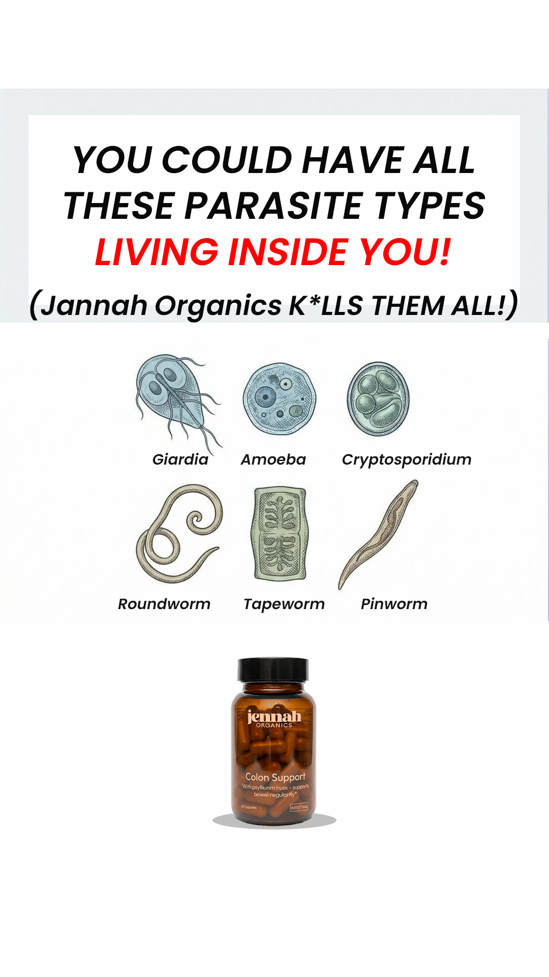 Jennah Organics Facebook ad