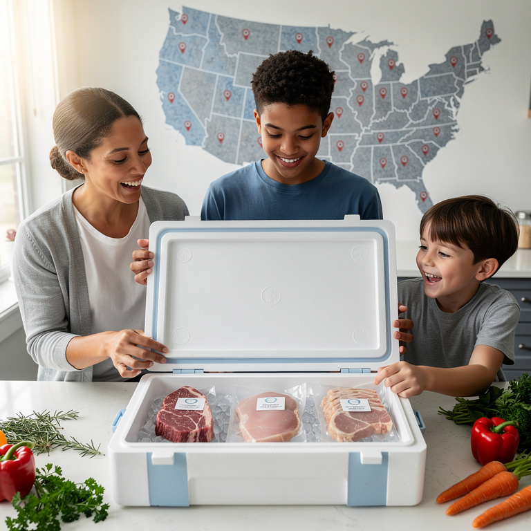 QuickSearches Crosspath Facebook ad: Home Meat Delivery Subscription All States!