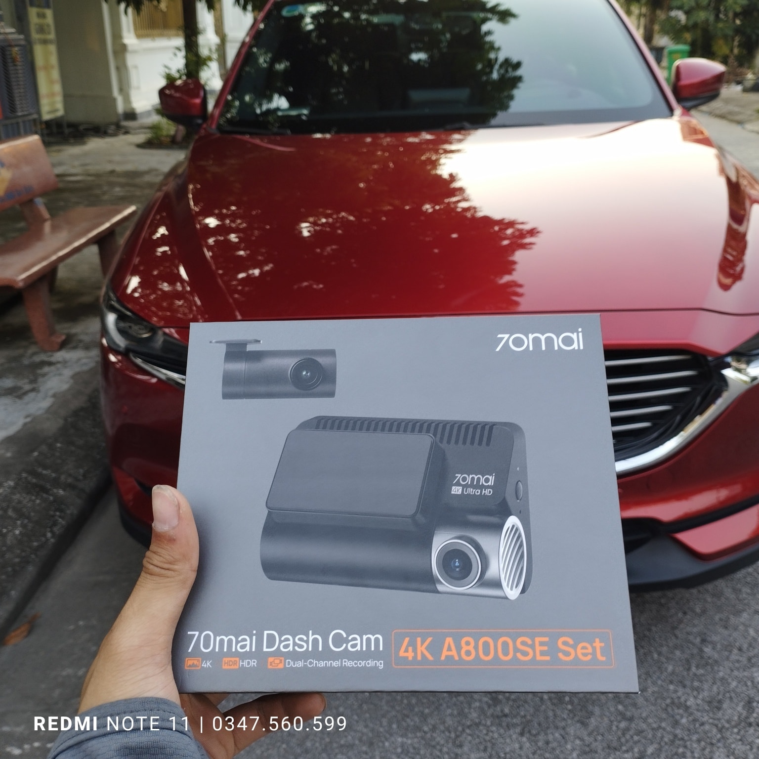 Camera Hành Trình Ô Tô 70mai Tại Hải Phòng Facebook ad: 70mai 4K thế hệ mới A800SE trước, sau…