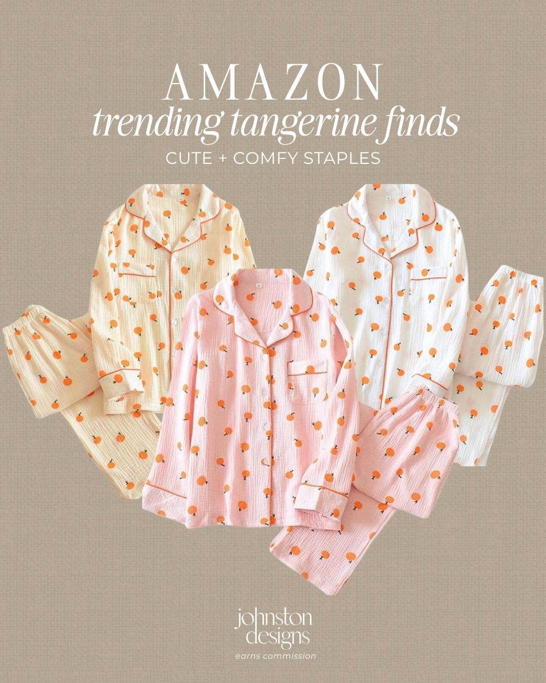 Johnston Designs Facebook ad: Trending Pajamas