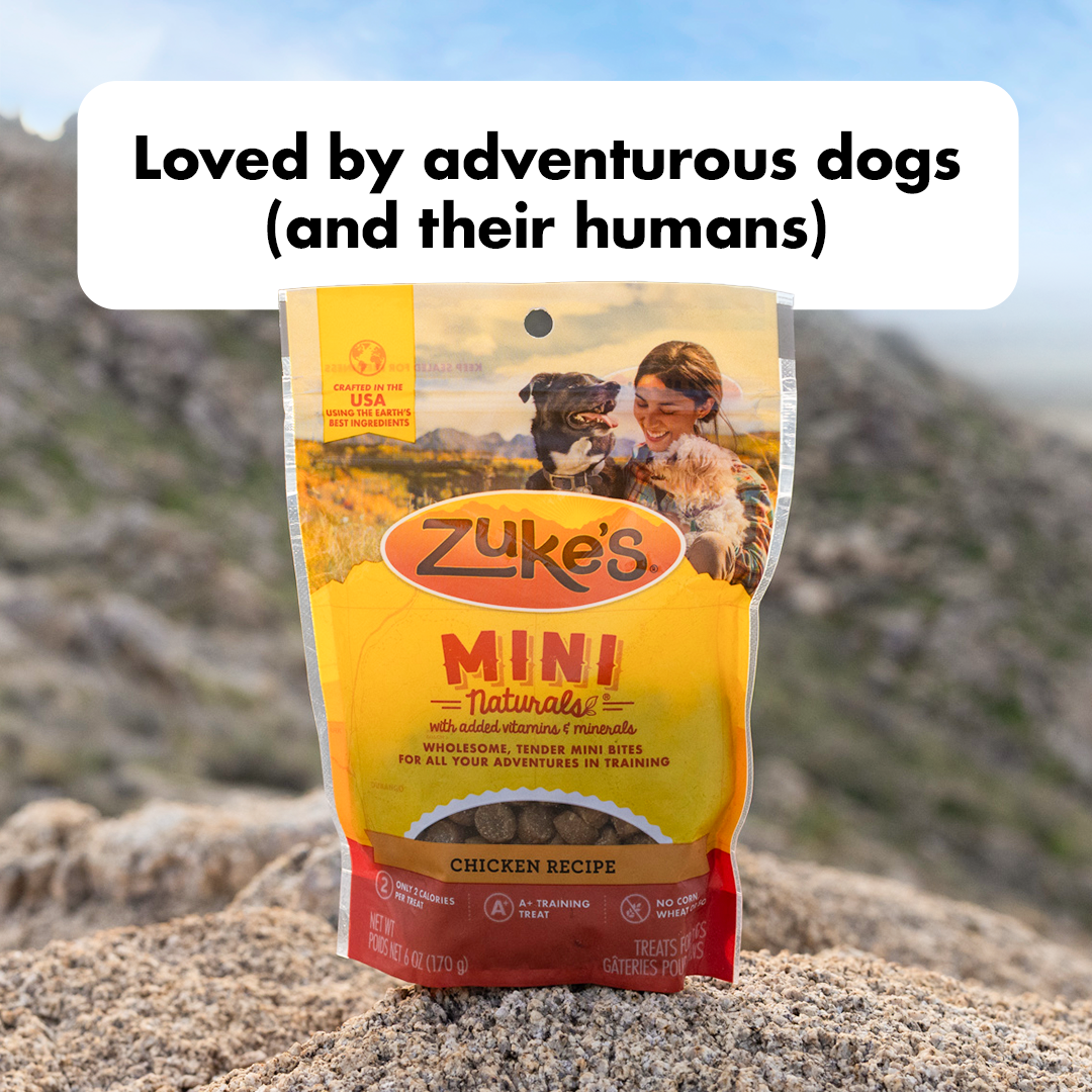 Zuke's Natural Dog Treats Facebook ad: If adventure is in your DNA, add Zuke’s…
