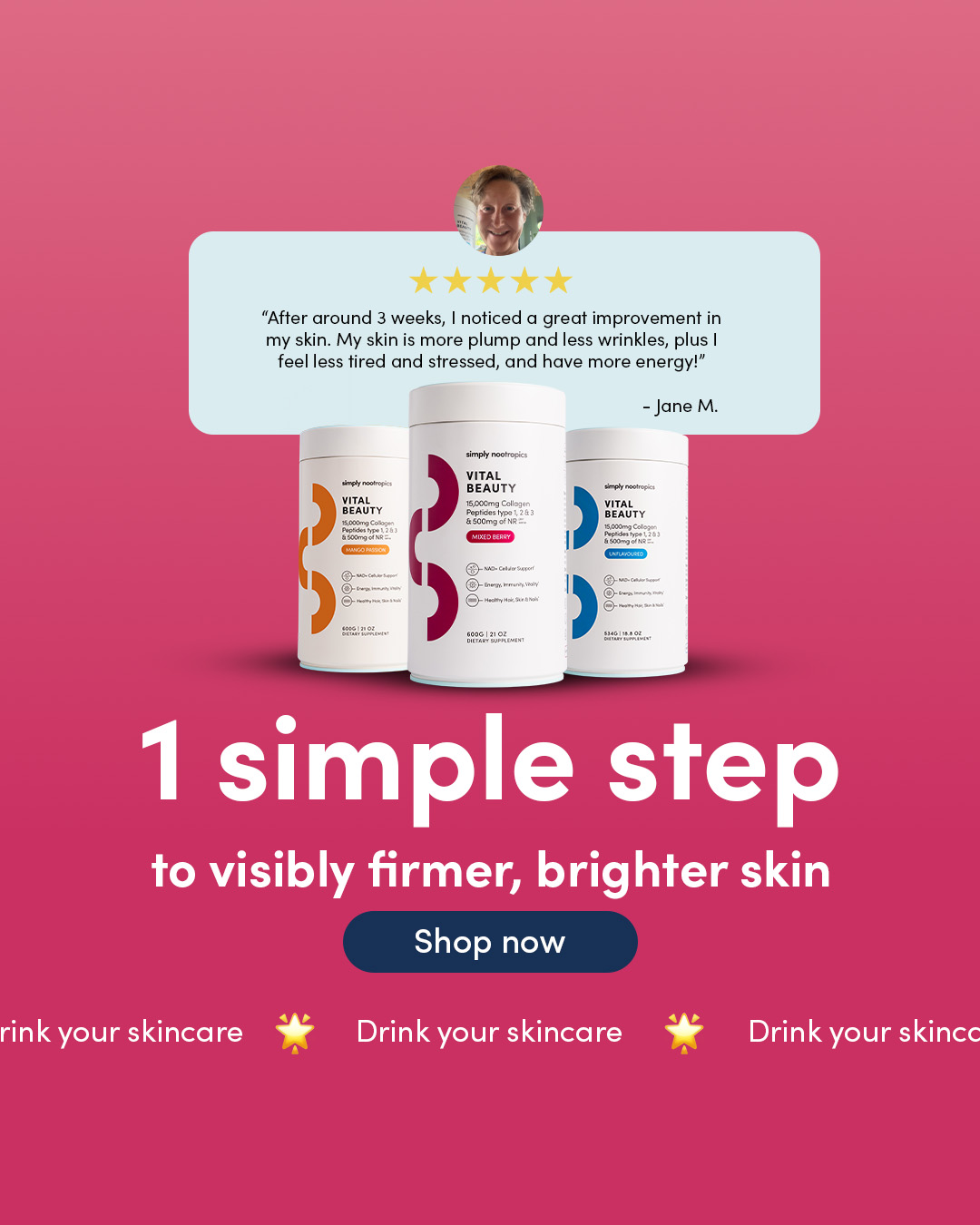 Simply Nootropics Facebook ad