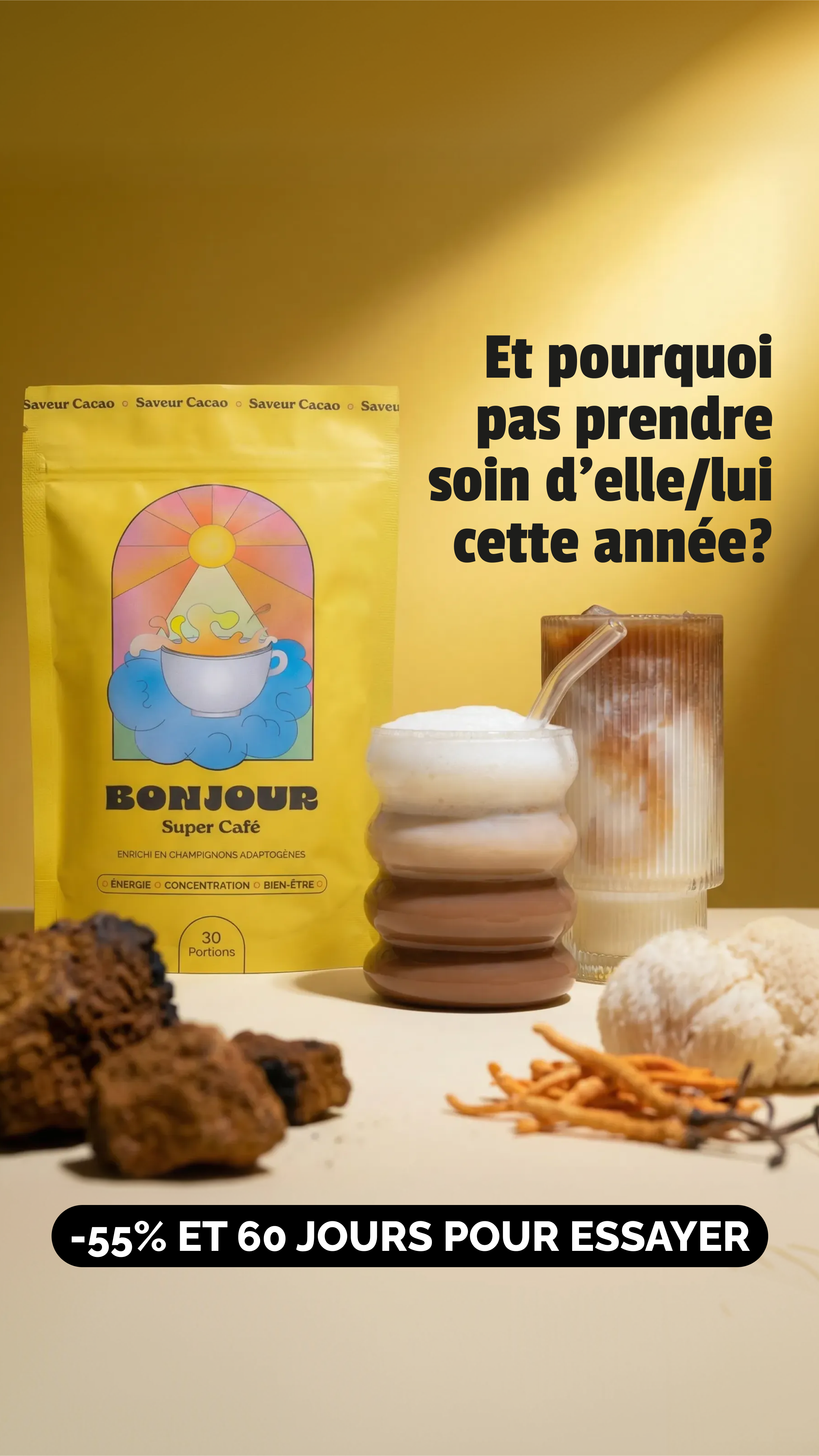 Bonjour Facebook ad