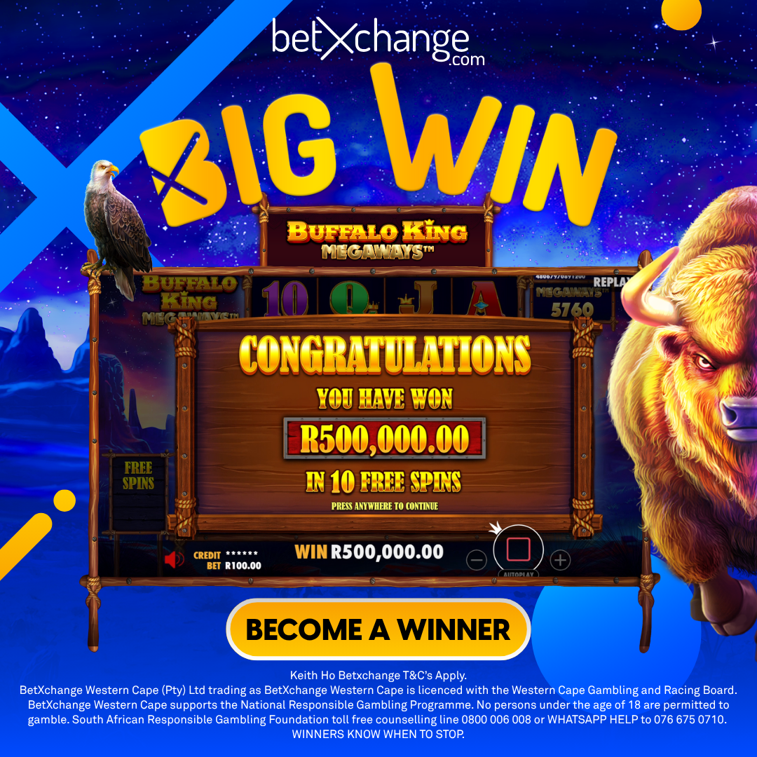 BetXchange South Africa Facebook ad: Next winner: loading. Will it be you?