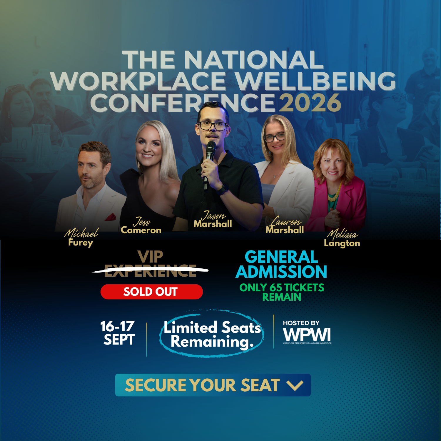 Workplace Performance and Wellbeing Institute Facebook ad: Only 65 tickets remain | The National Workplace Wellbeing…