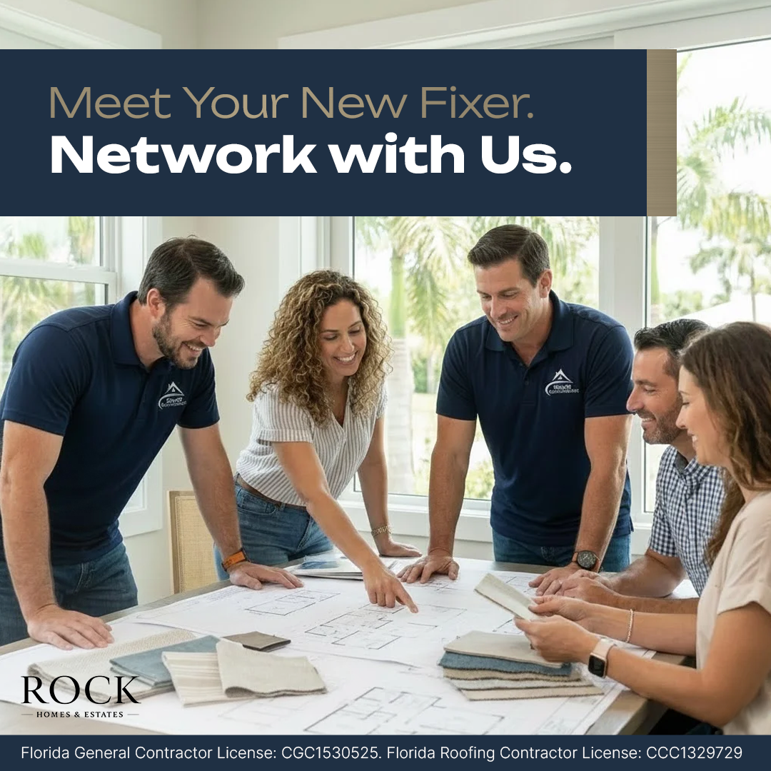 Rock Homes & Estates Facebook ad: Let's Build A Partnership