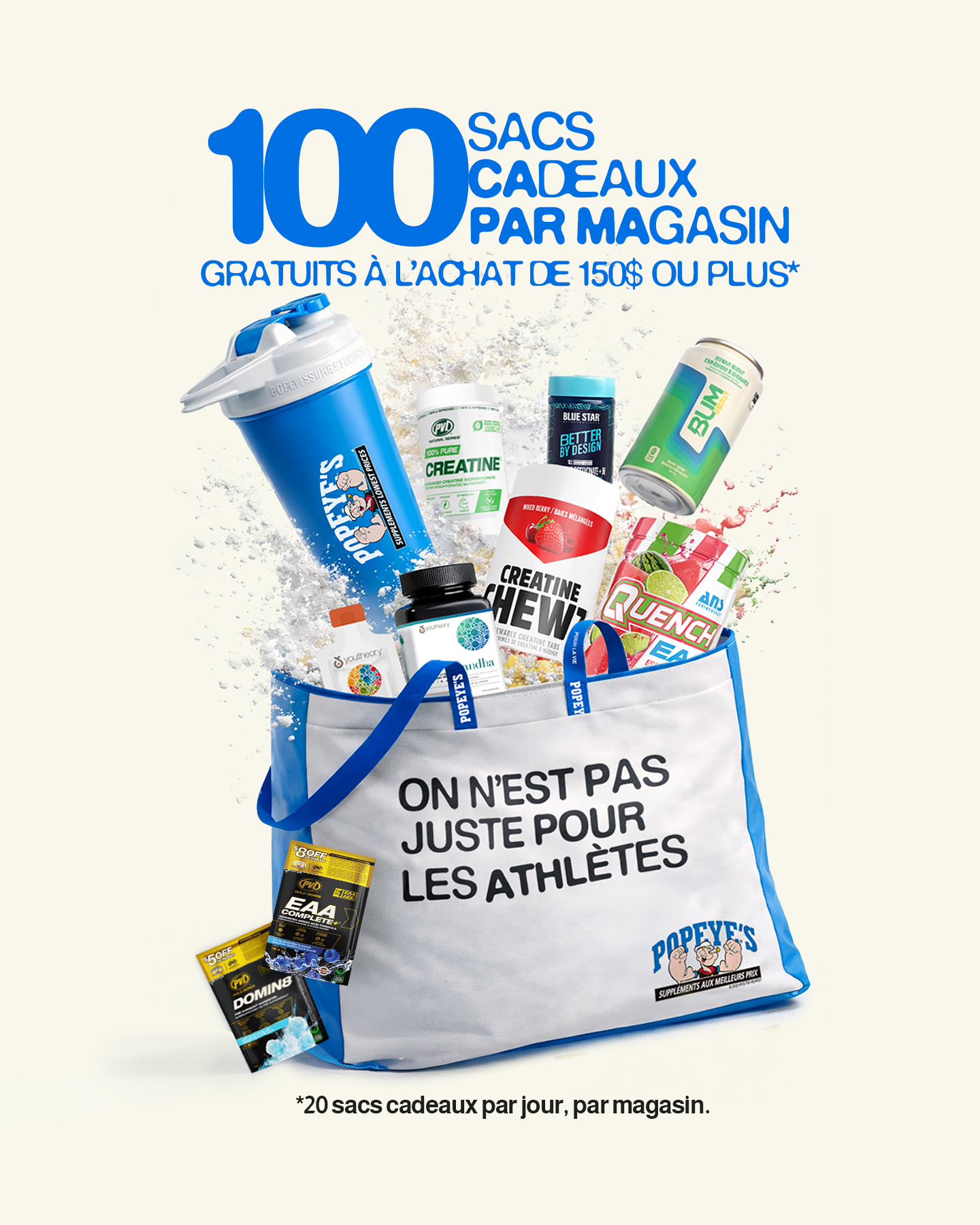 Popeye's Suppléments Québec Facebook ad