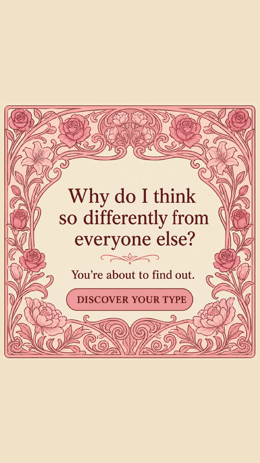 Personality Type Facebook ad
