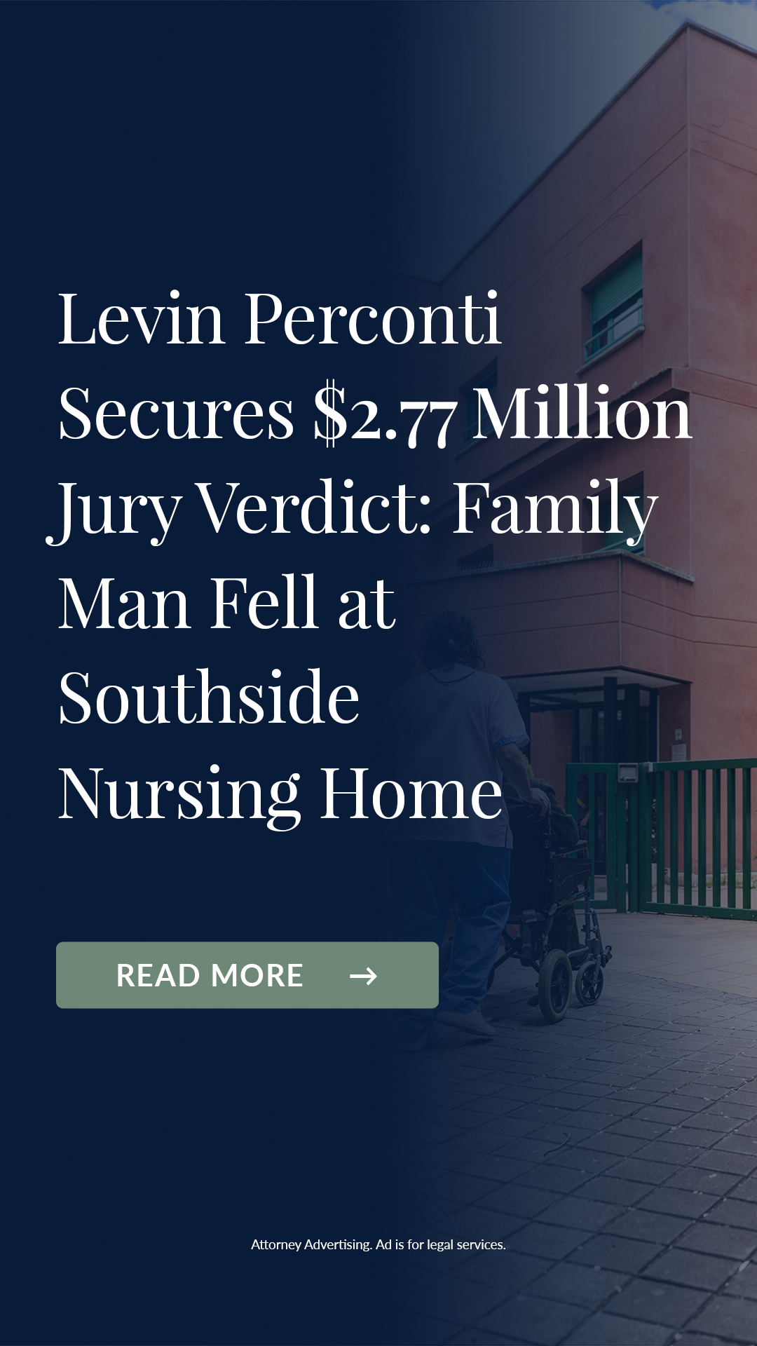 Levin and Perconti Facebook ad