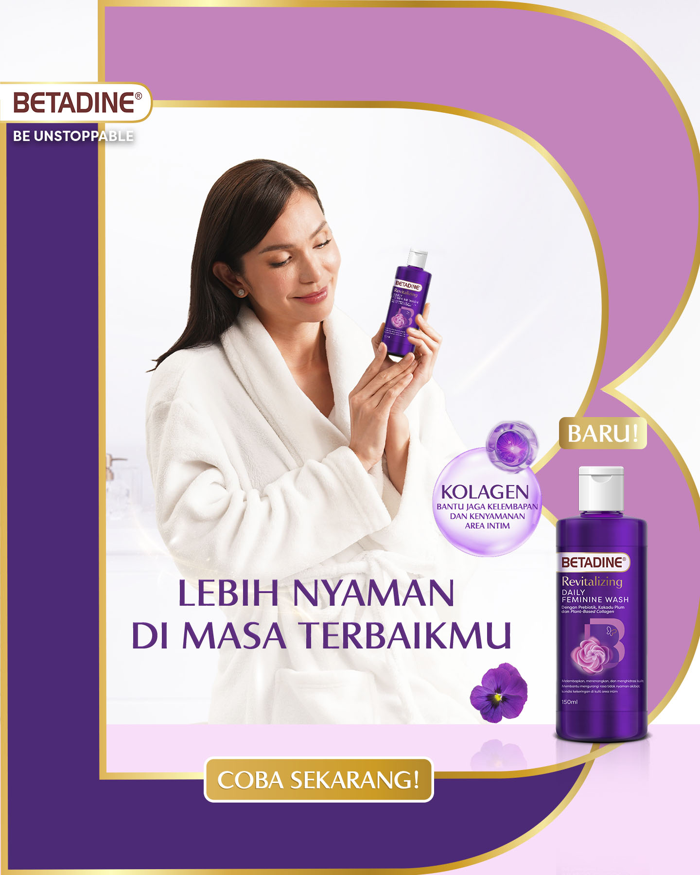 Betadineforher Facebook ad: Jual BETADINE REVITALIZING DAILY FEMININE WASH 150ML +…