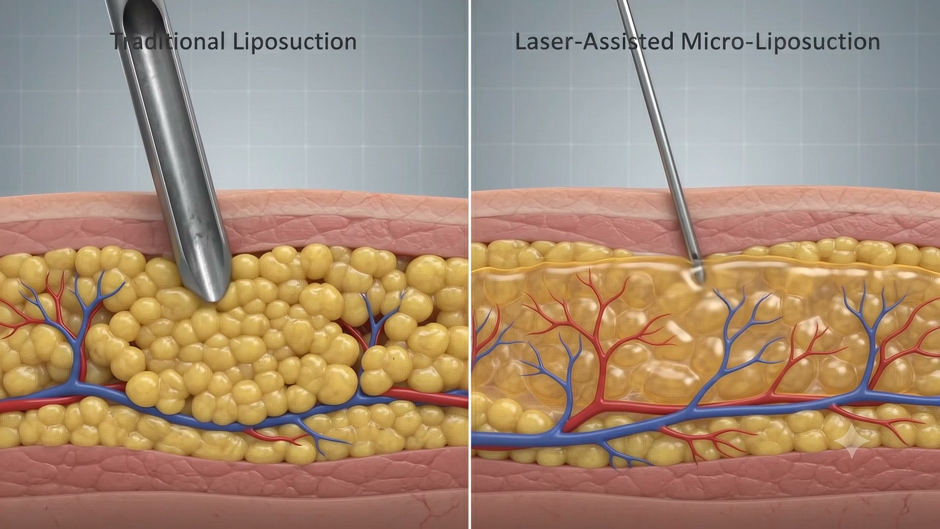 The Lasus Clinic Facebook ad: Contoured body without surgery, choose your targeted body…